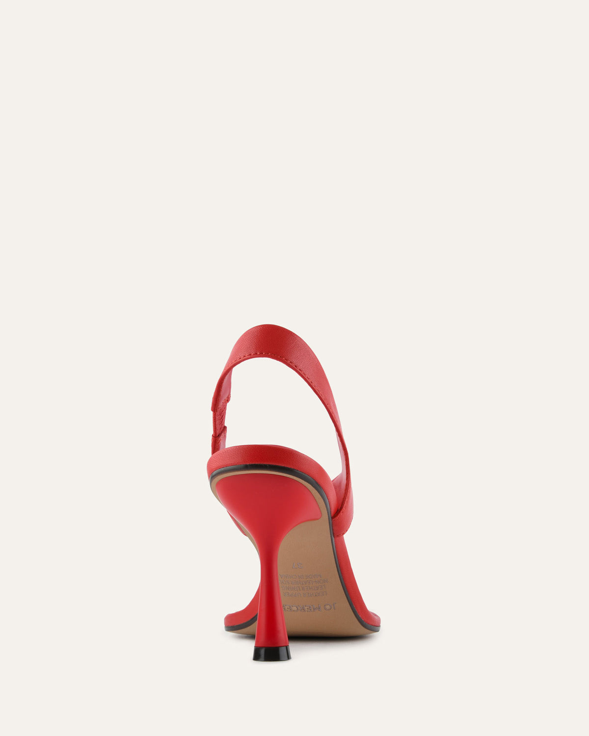 SHADE HIGH HEEL SANDALS RED LEATHER