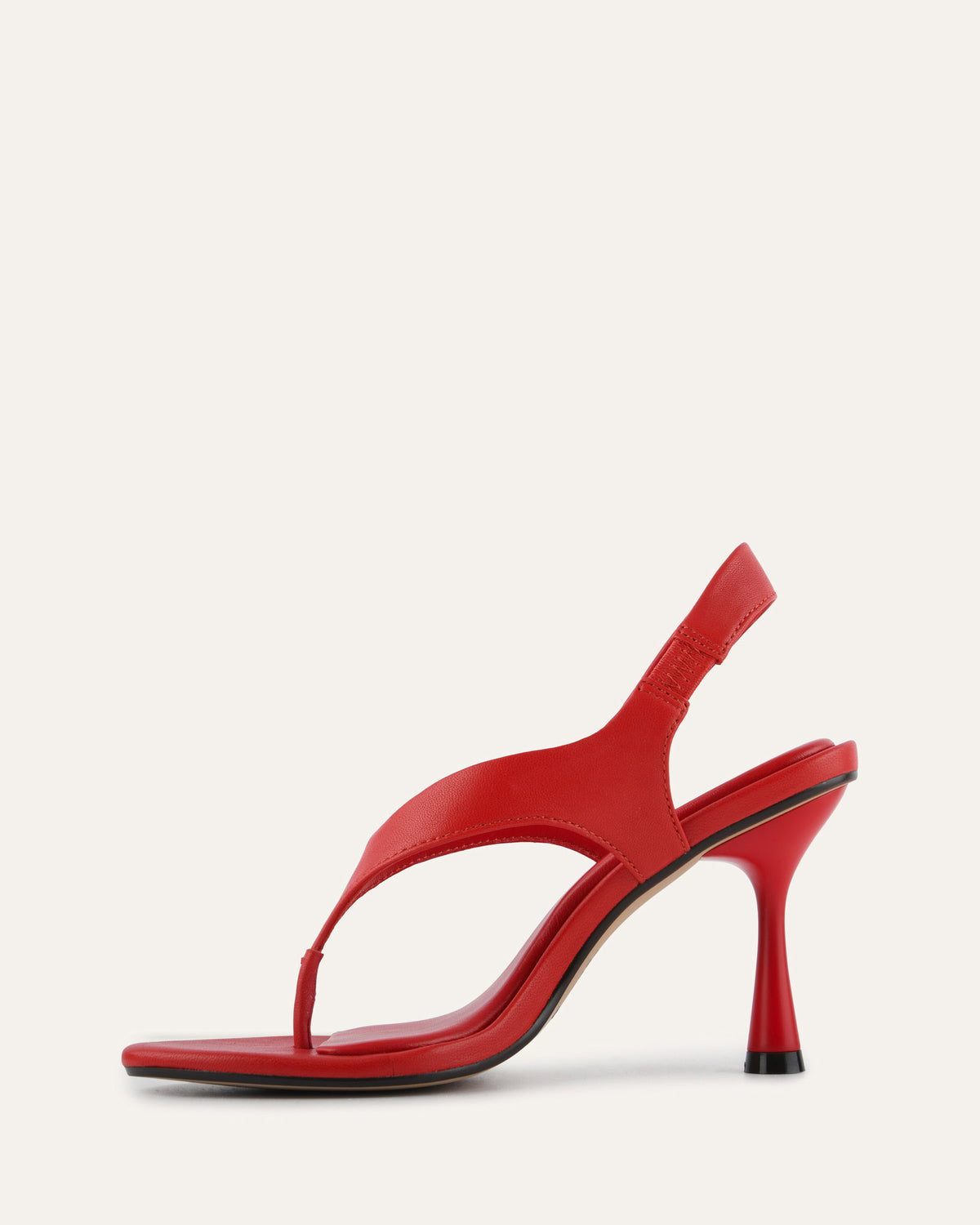 SHADE HIGH HEEL SANDALS RED LEATHER