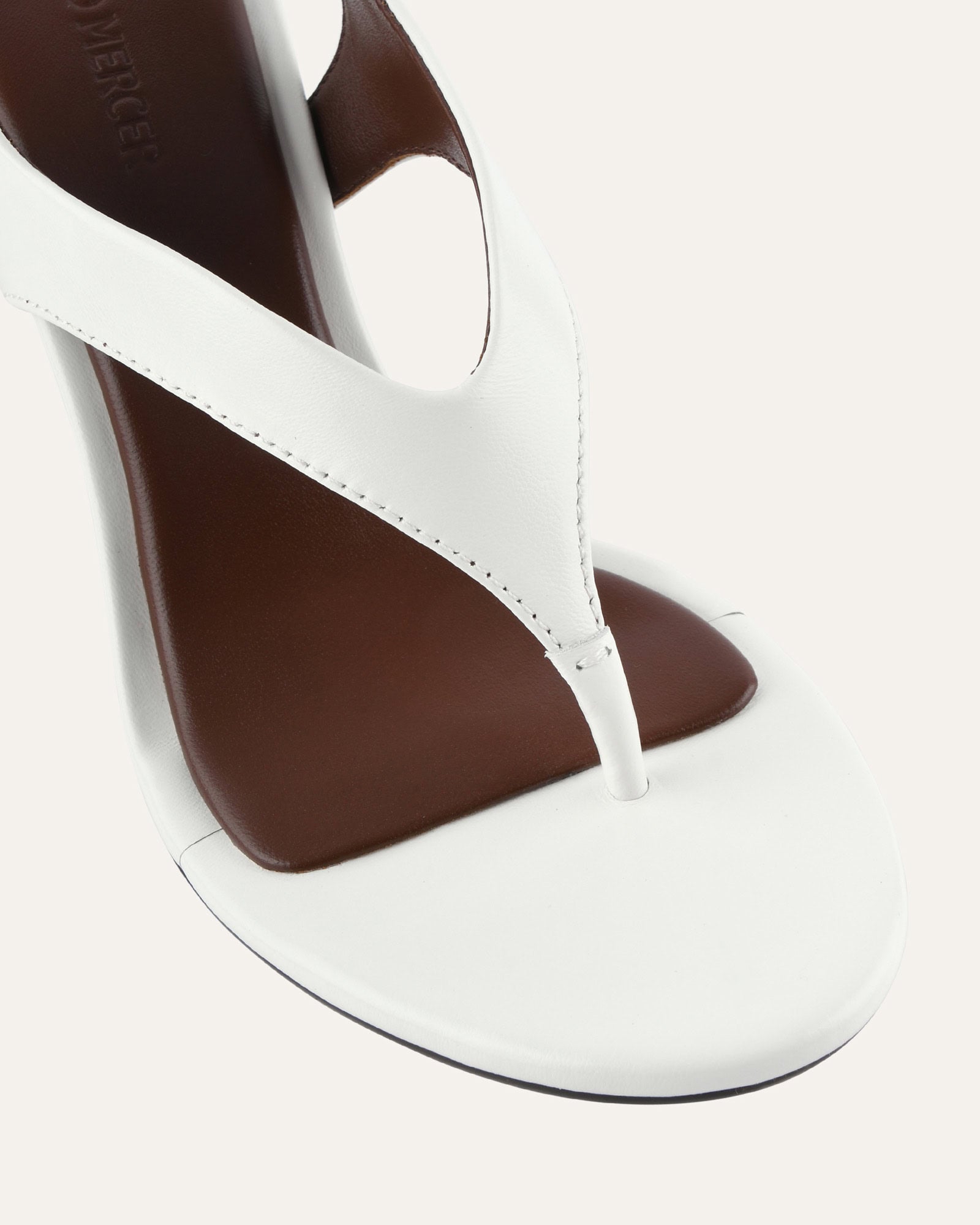 SHADE HIGH HEEL SANDALS WHITE LEATHER image