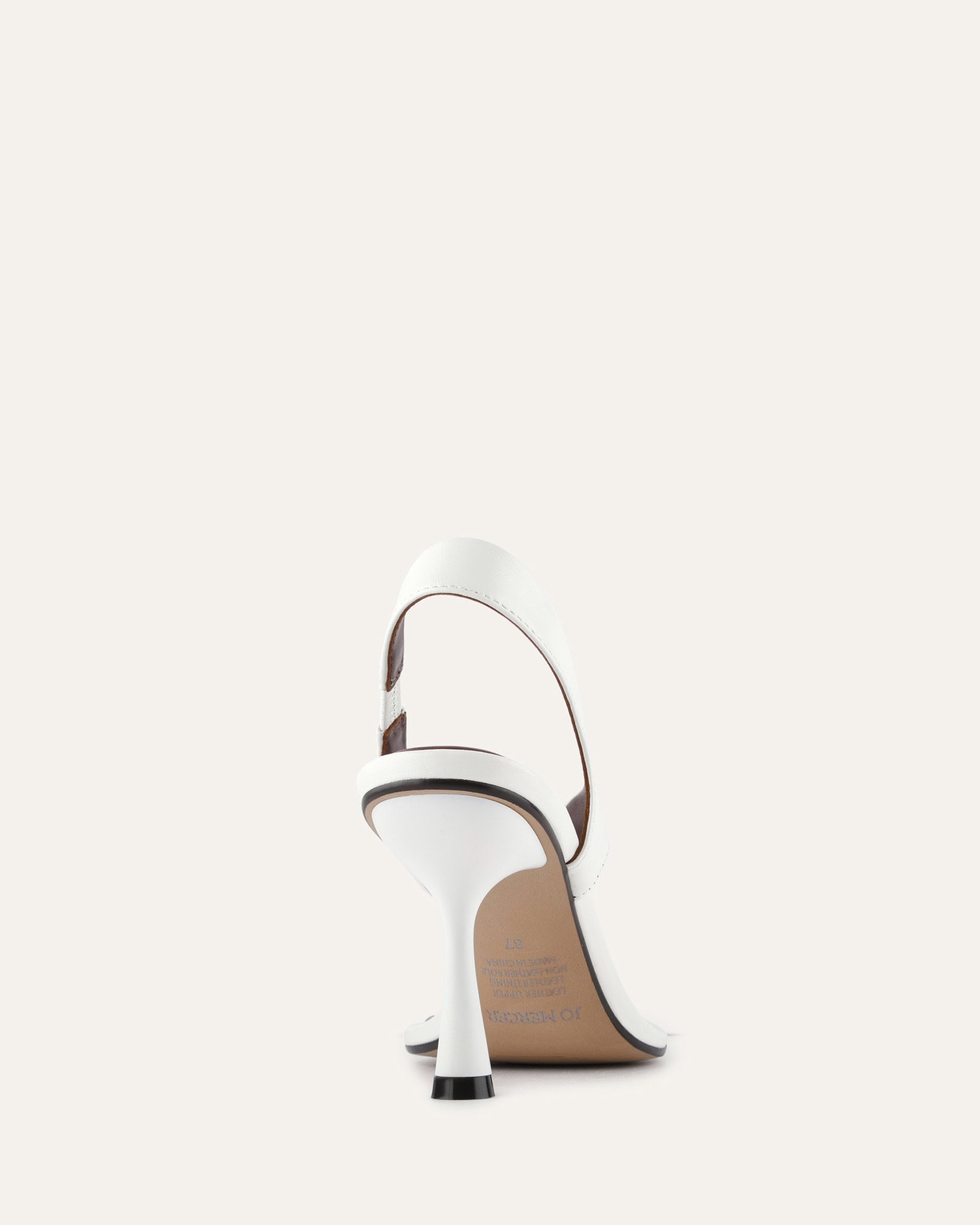 SHADE HIGH HEEL SANDALS WHITE LEATHER image