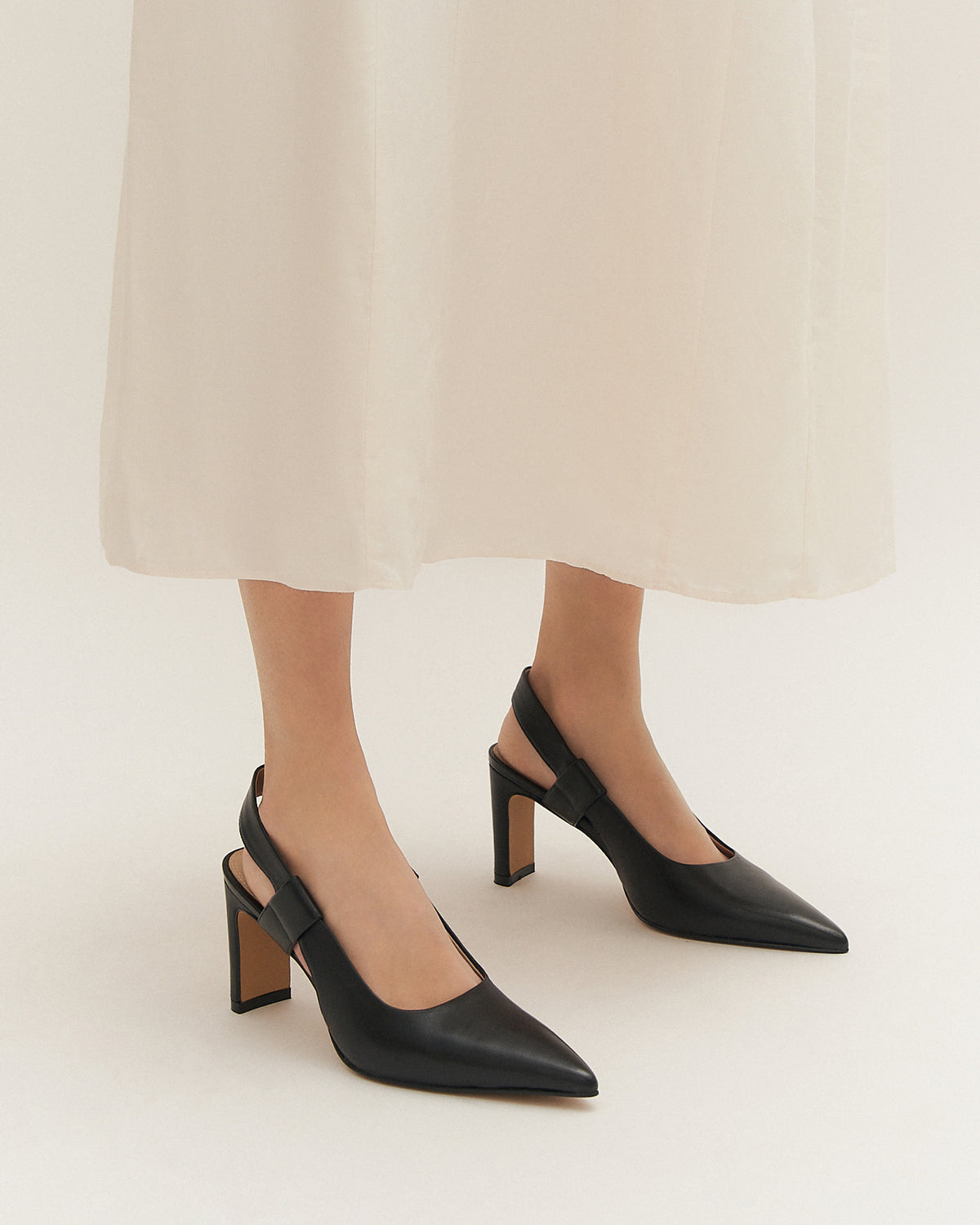 SHEPARD HIGH HEELS BLACK LEATHER