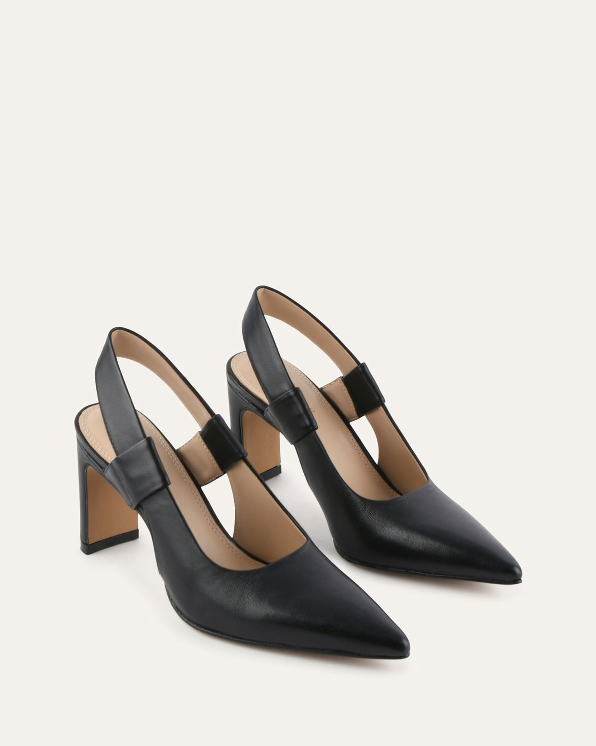 SHEPARD HIGH HEELS BLACK LEATHER