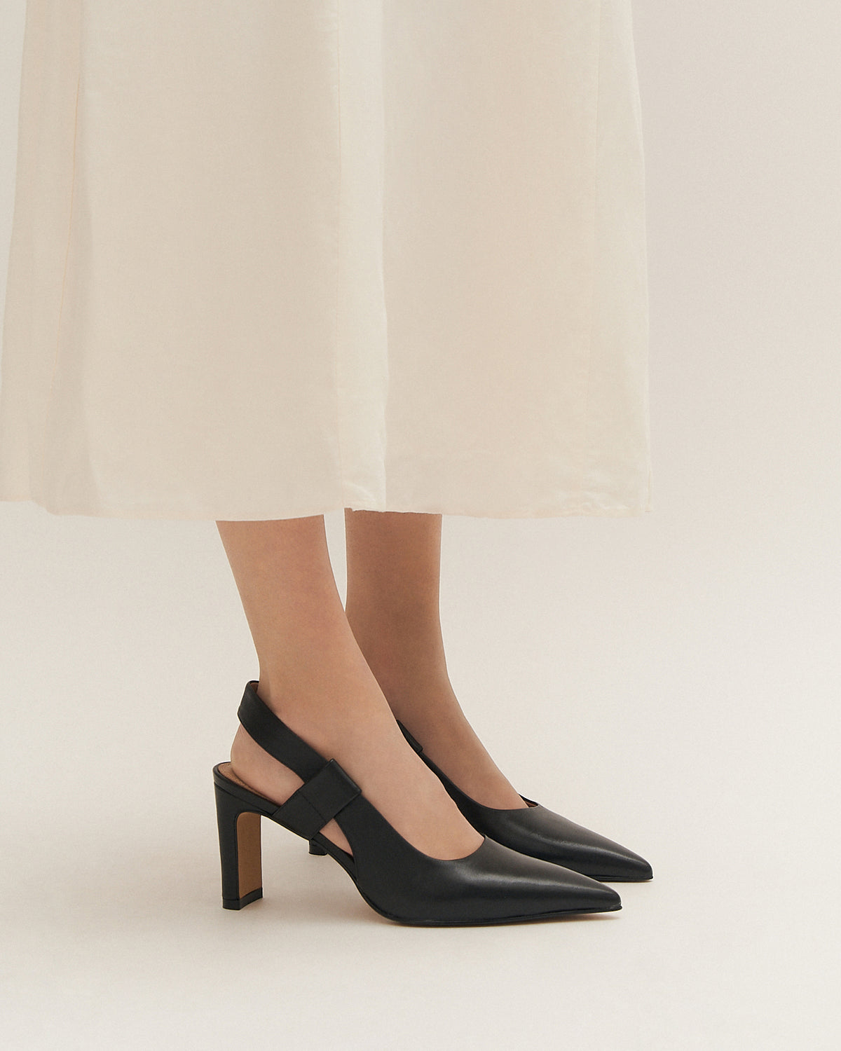 SHEPARD HIGH HEELS BLACK LEATHER