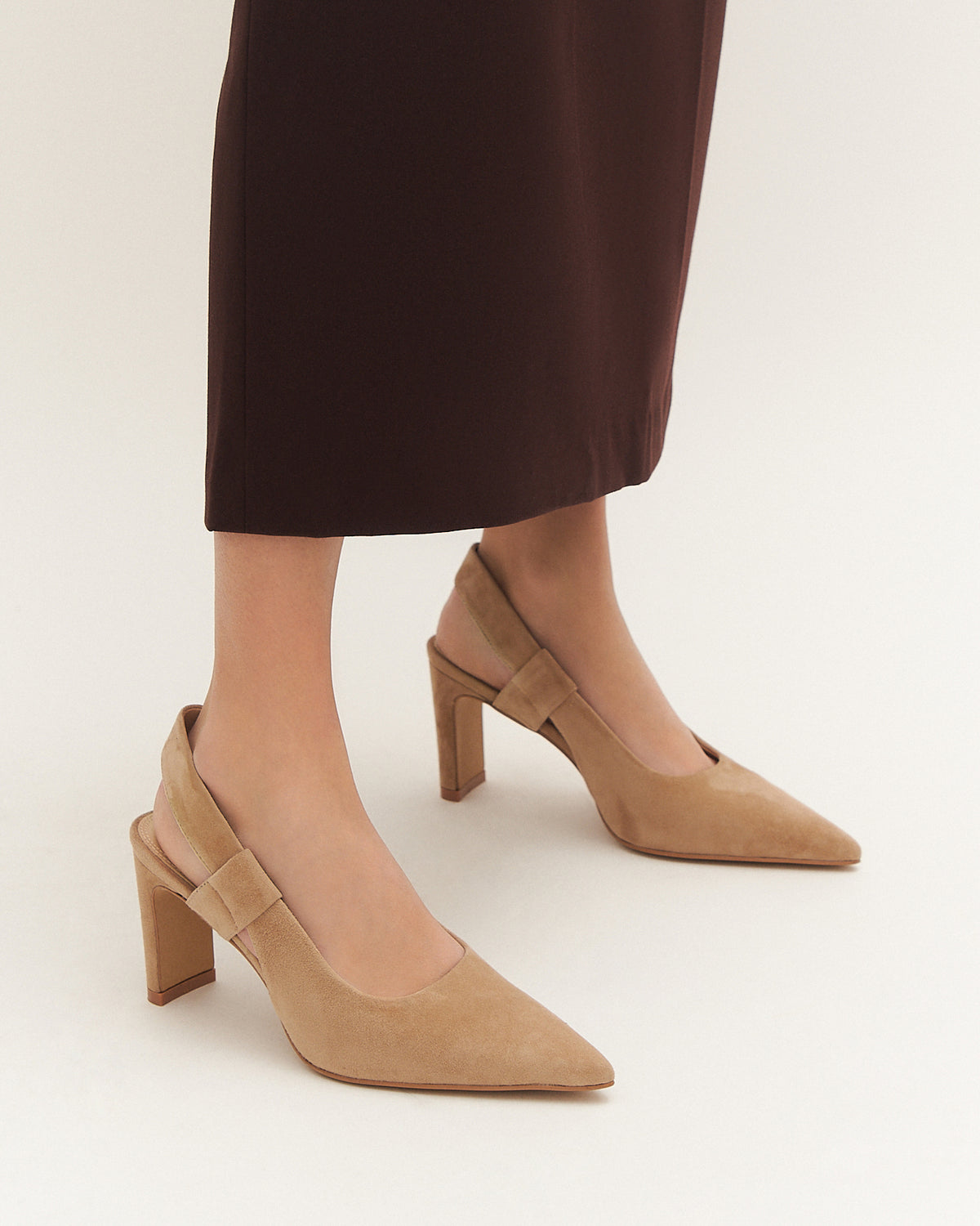 SHEPARD HIGH HEELS LATTE SUEDE