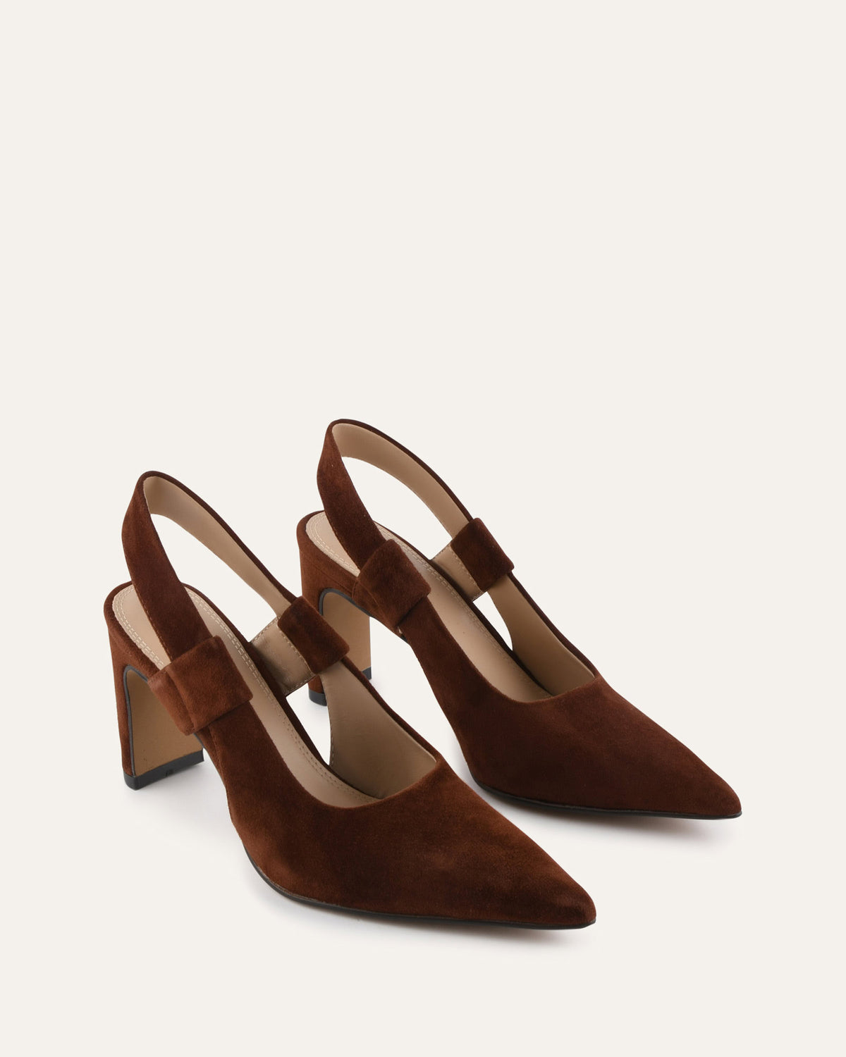 SHEPARD HIGH HEELS RUSSET SUEDE