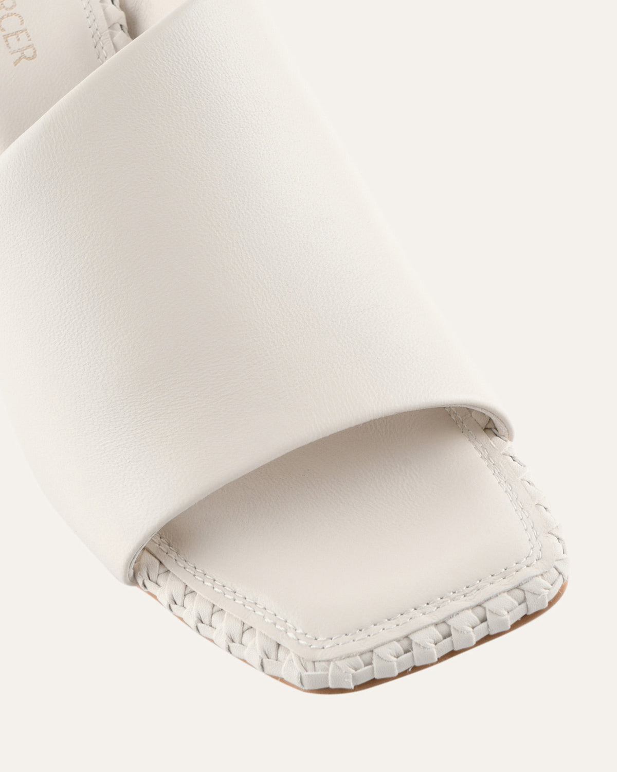 SIENNA MID HEEL SANDALS OFF WHITE LEATHER