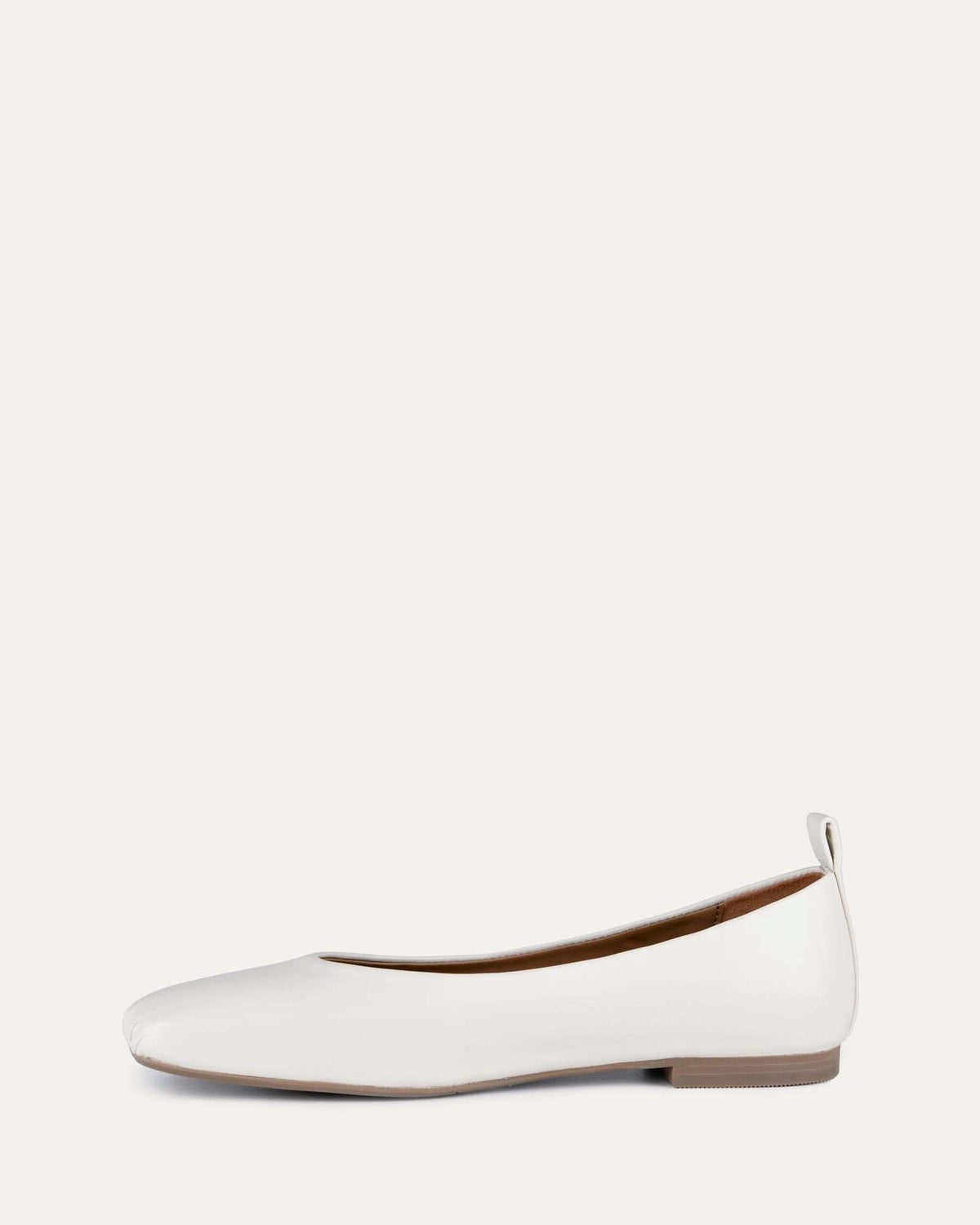 SIERRA CASUAL FLATS OFF WHITE LEATHER