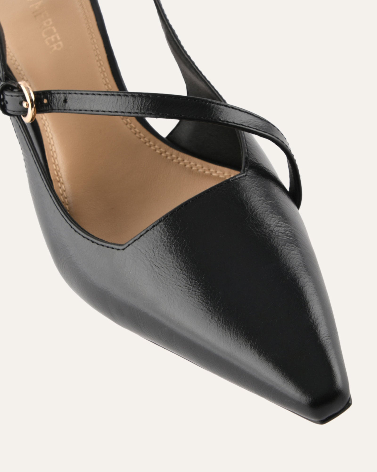 SKYE LOW HEELS BLACK LEATHER image