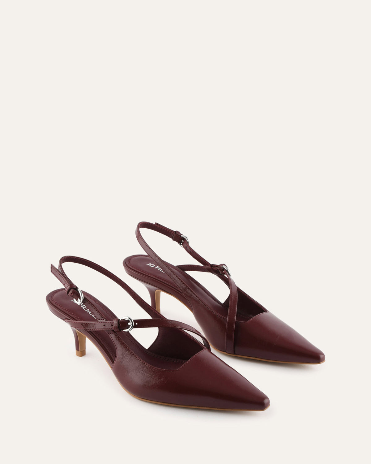 SKYE LOW HEELS MULBERRY LEATHER