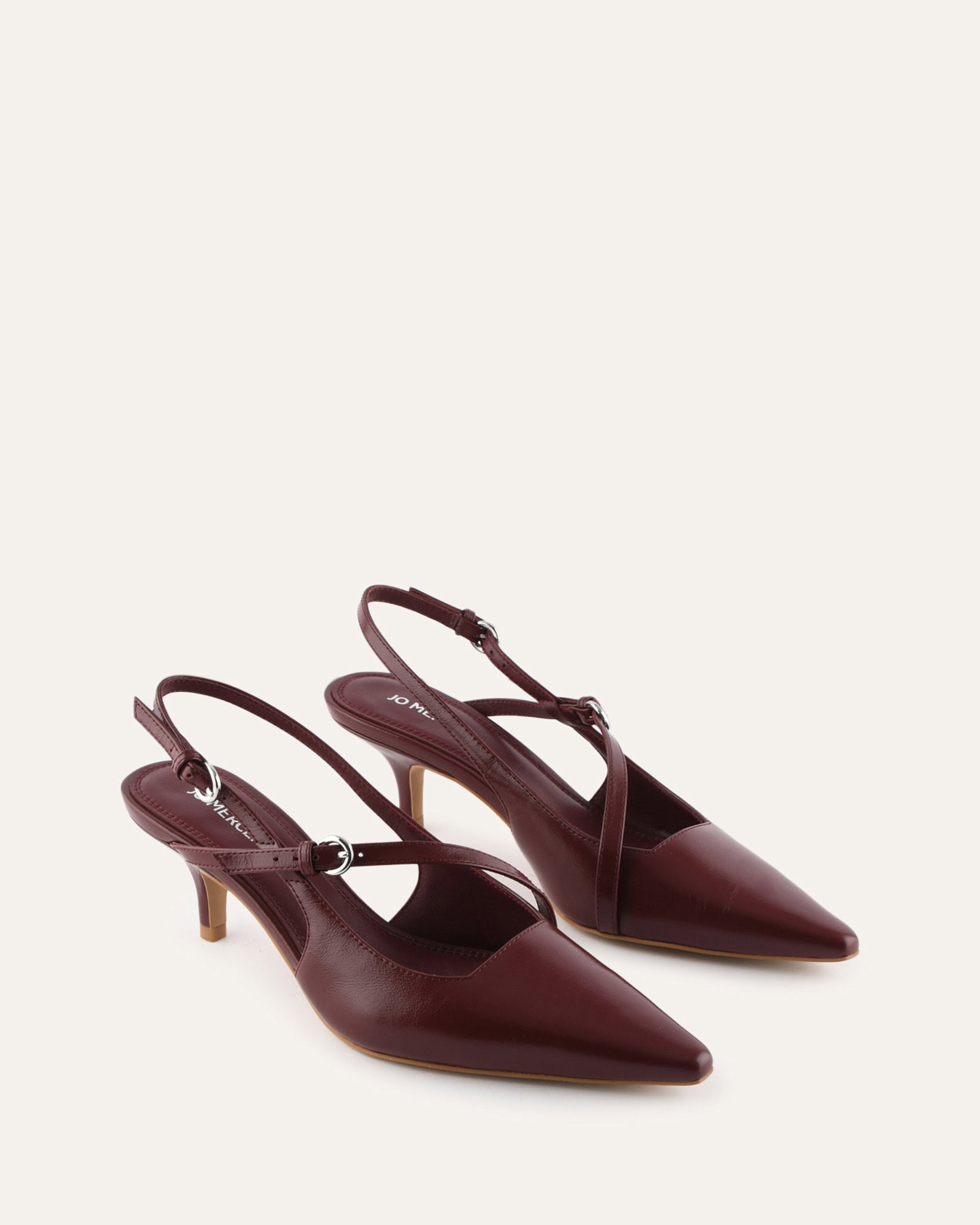 SKYE LOW HEELS MULBERRY LEATHER image
