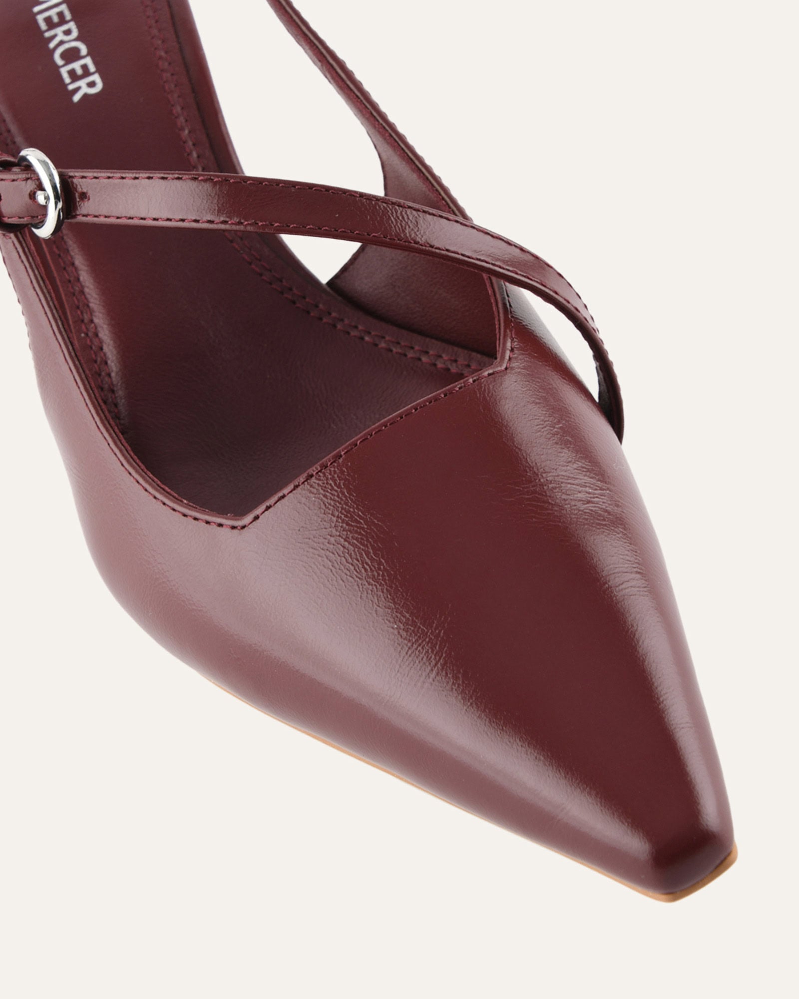 SKYE LOW HEELS MULBERRY LEATHER image