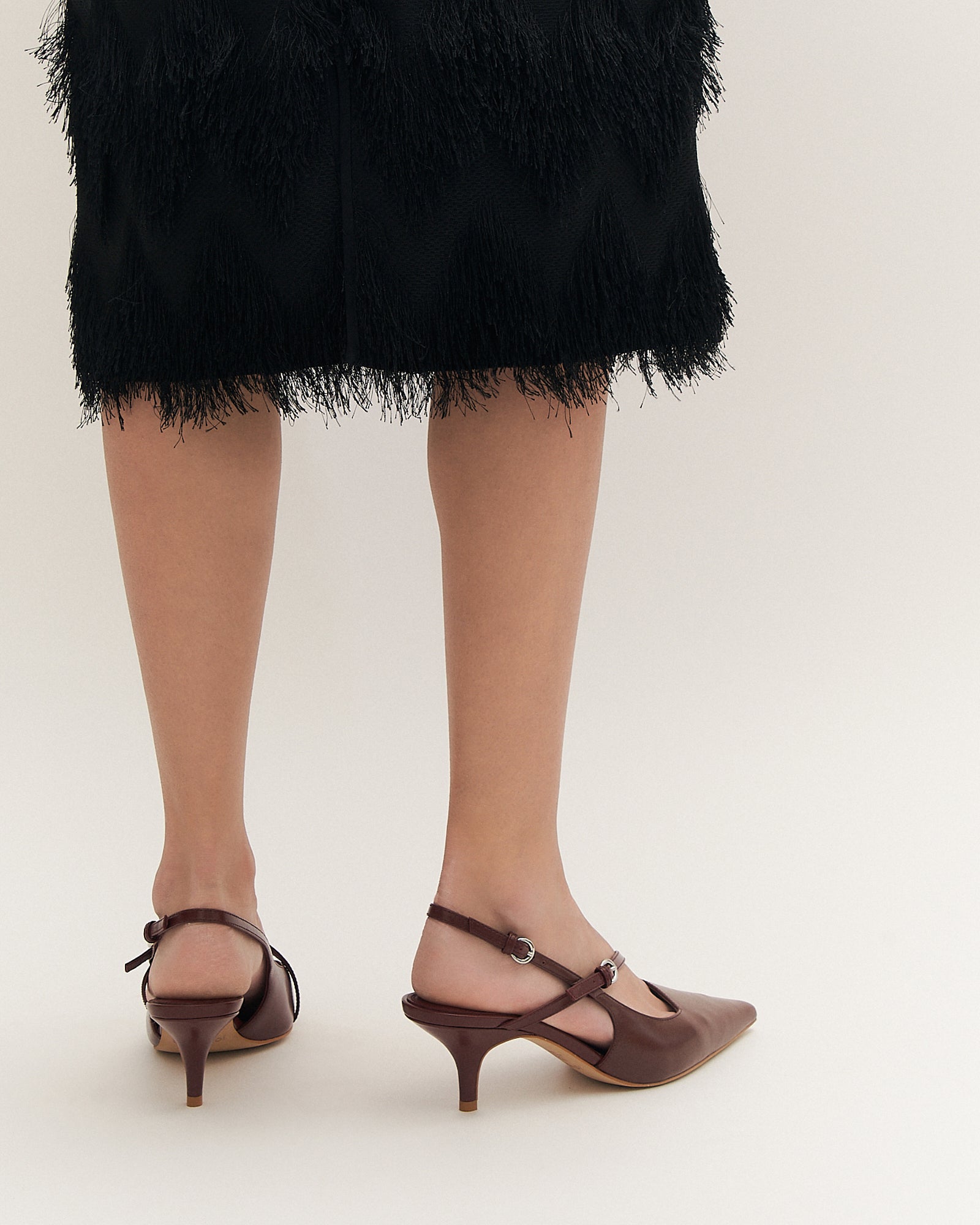 SKYE LOW HEELS MULBERRY LEATHER image
