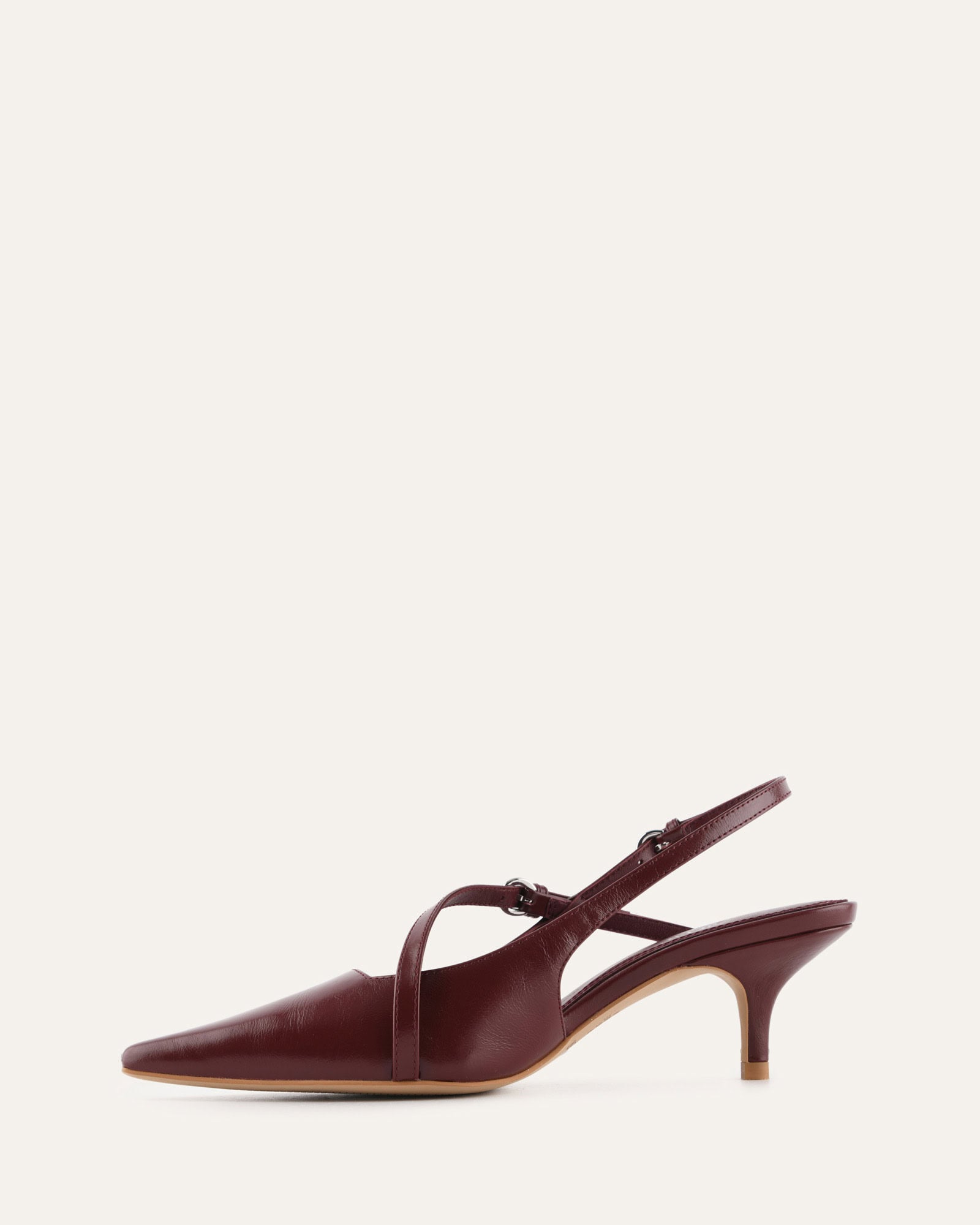 SKYE LOW HEELS MULBERRY LEATHER image