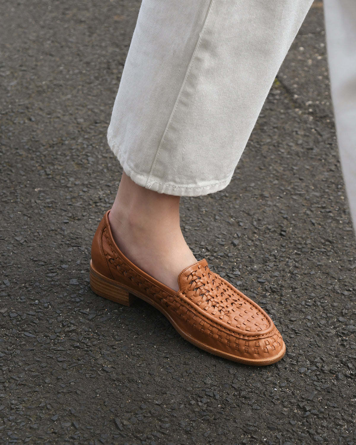 ANDERS CASUAL FLATS TAN LEATHER