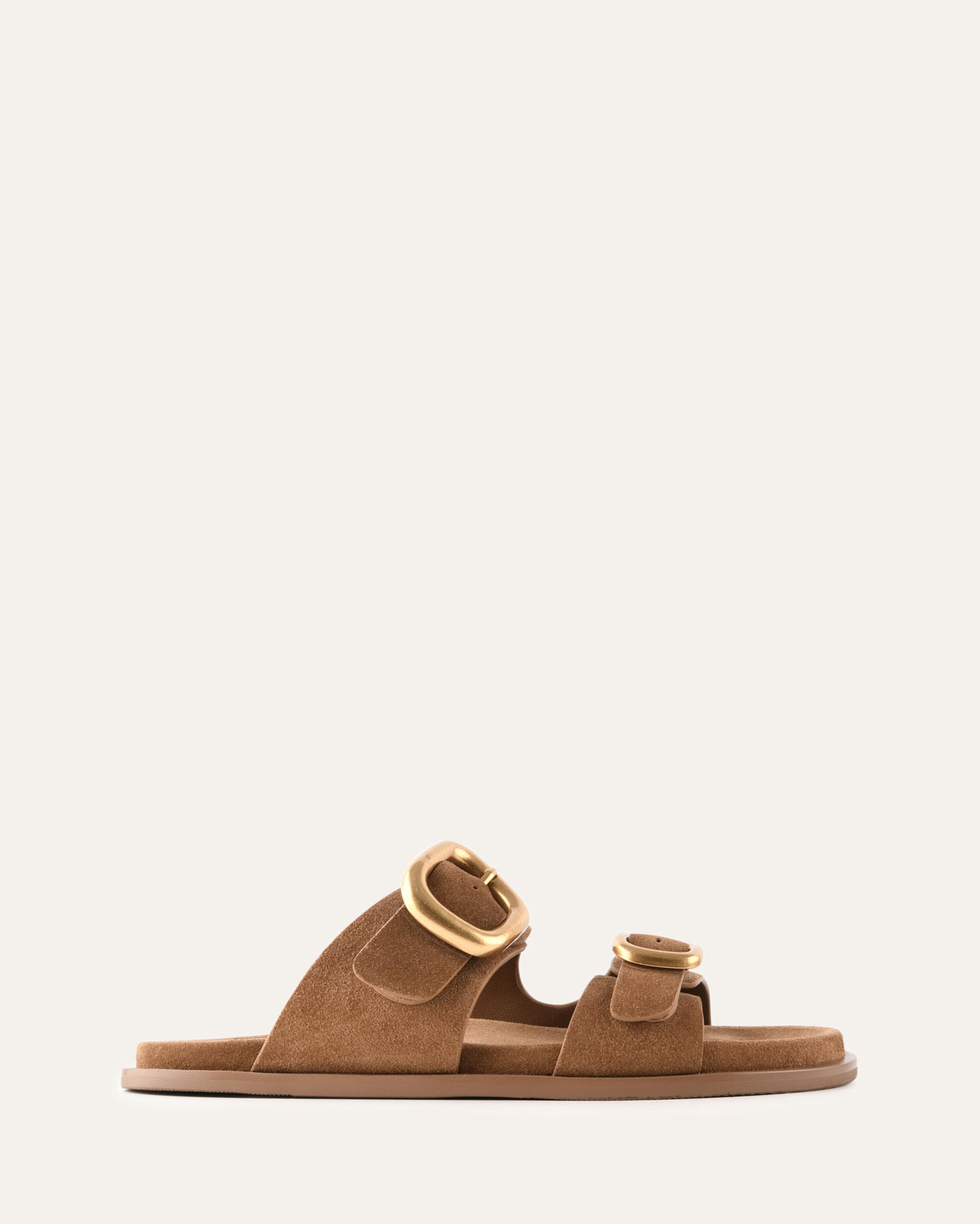SOL FLAT SANDALS BISCUIT SUEDE image