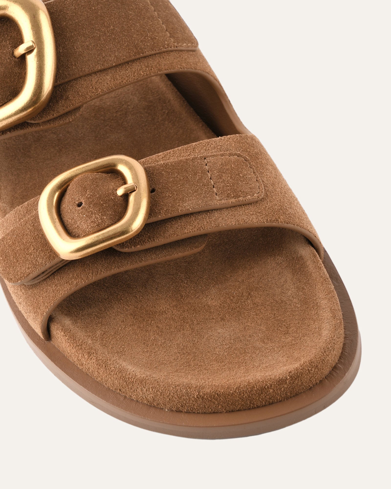 SOL FLAT SANDALS BISCUIT SUEDE image
