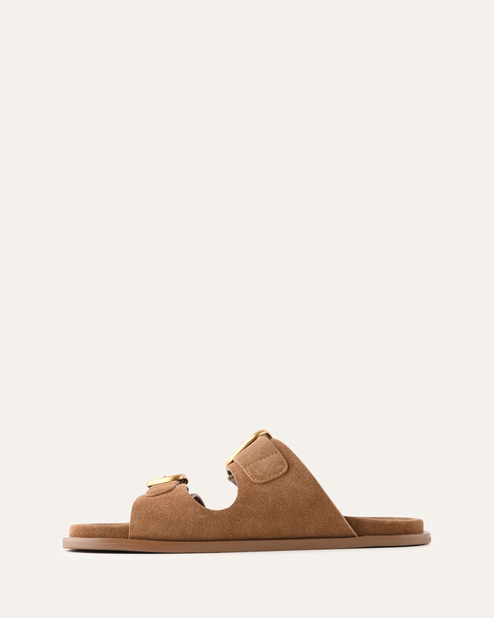 SOL FLAT SANDALS BISCUIT SUEDE image