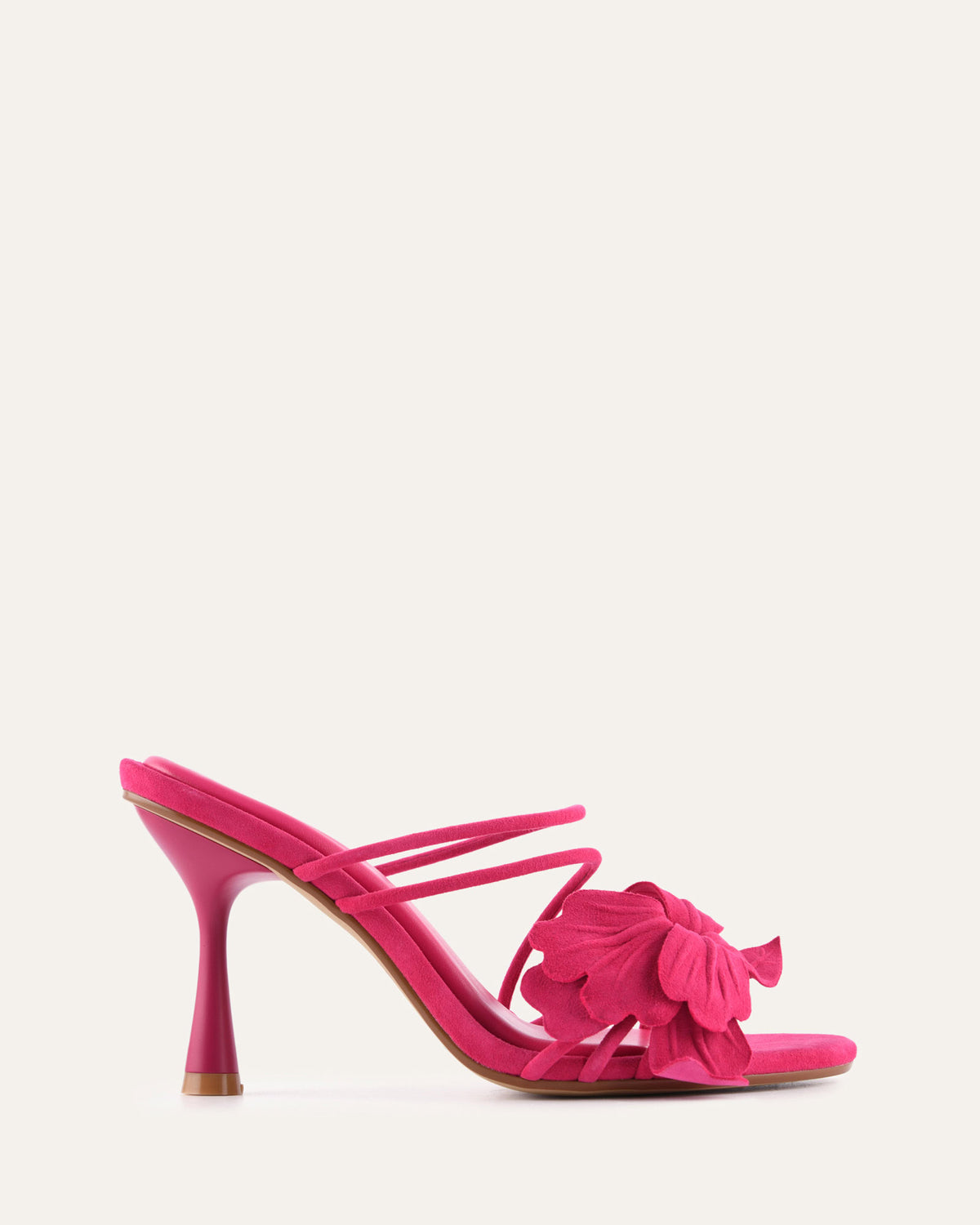 SOLAR HIGH HEEL SANDALS FUCHSIA SUEDE