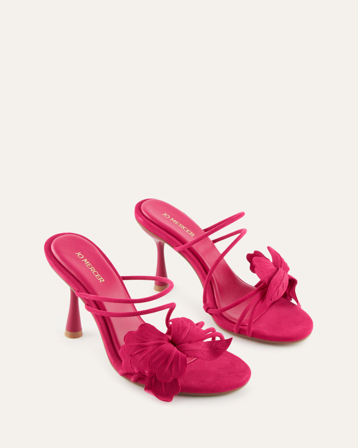 SOLAR HIGH HEEL SANDALS FUCHSIA SUEDE