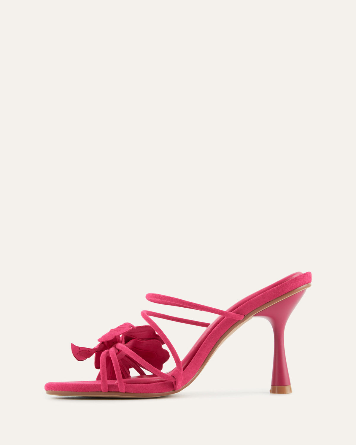 SOLAR HIGH HEEL SANDALS FUCHSIA SUEDE