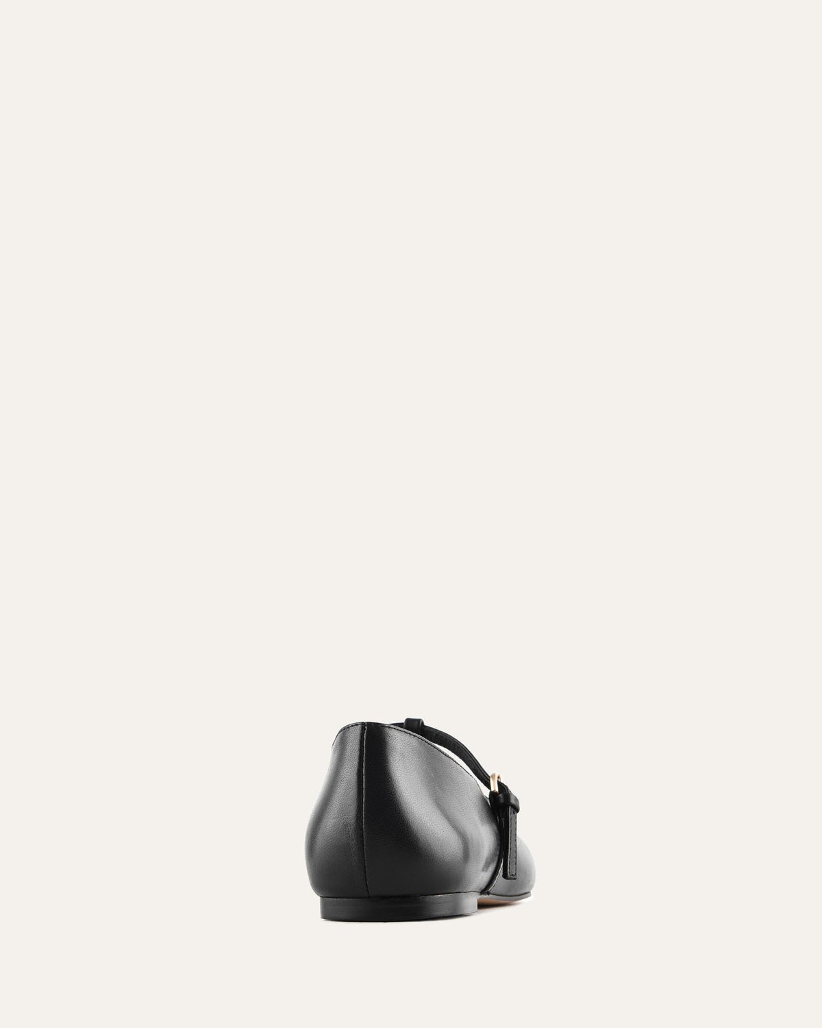 STATEN CASUAL FLATS BLACK LEATHER
