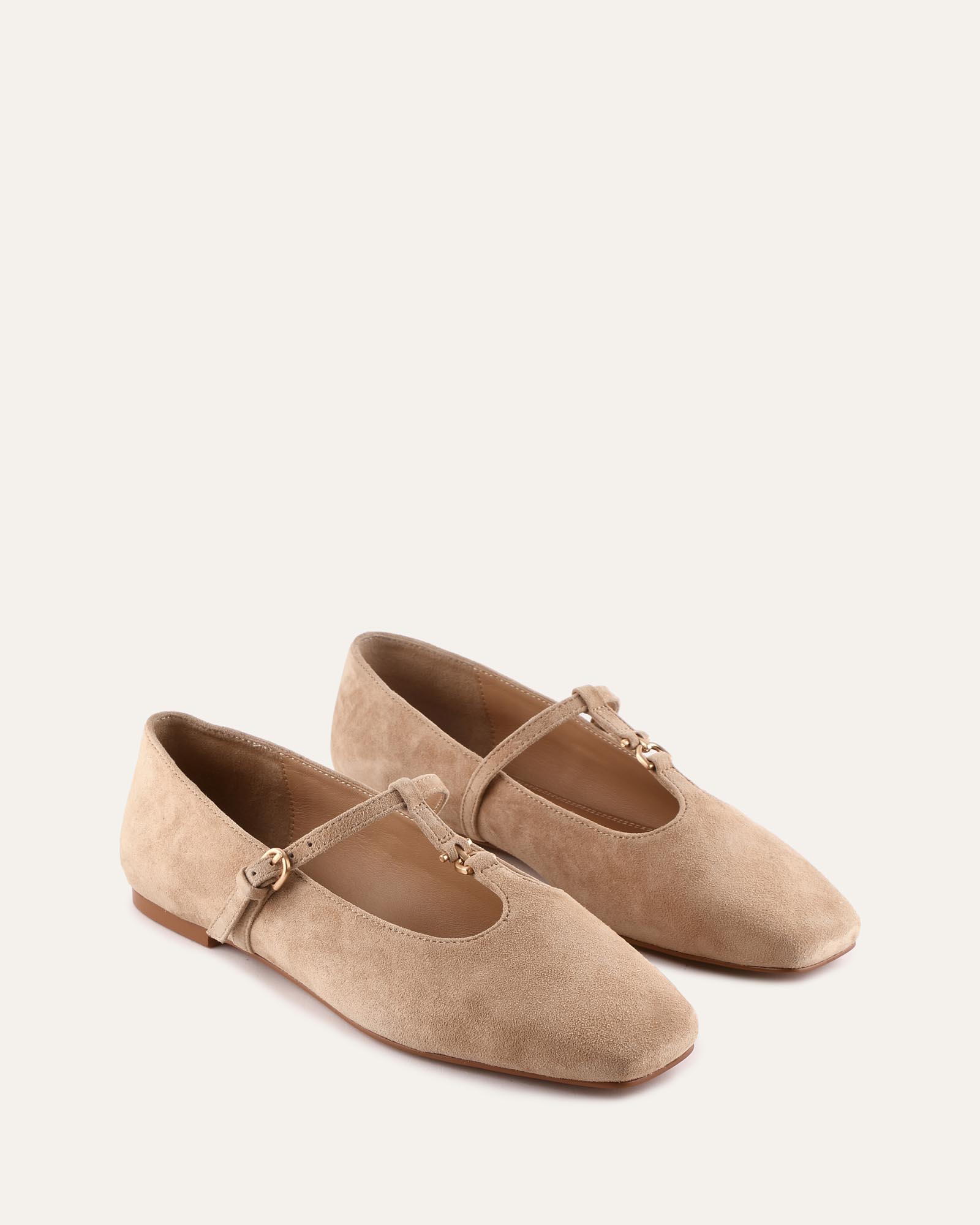 STATEN CASUAL FLATS CAMEL SUEDE image