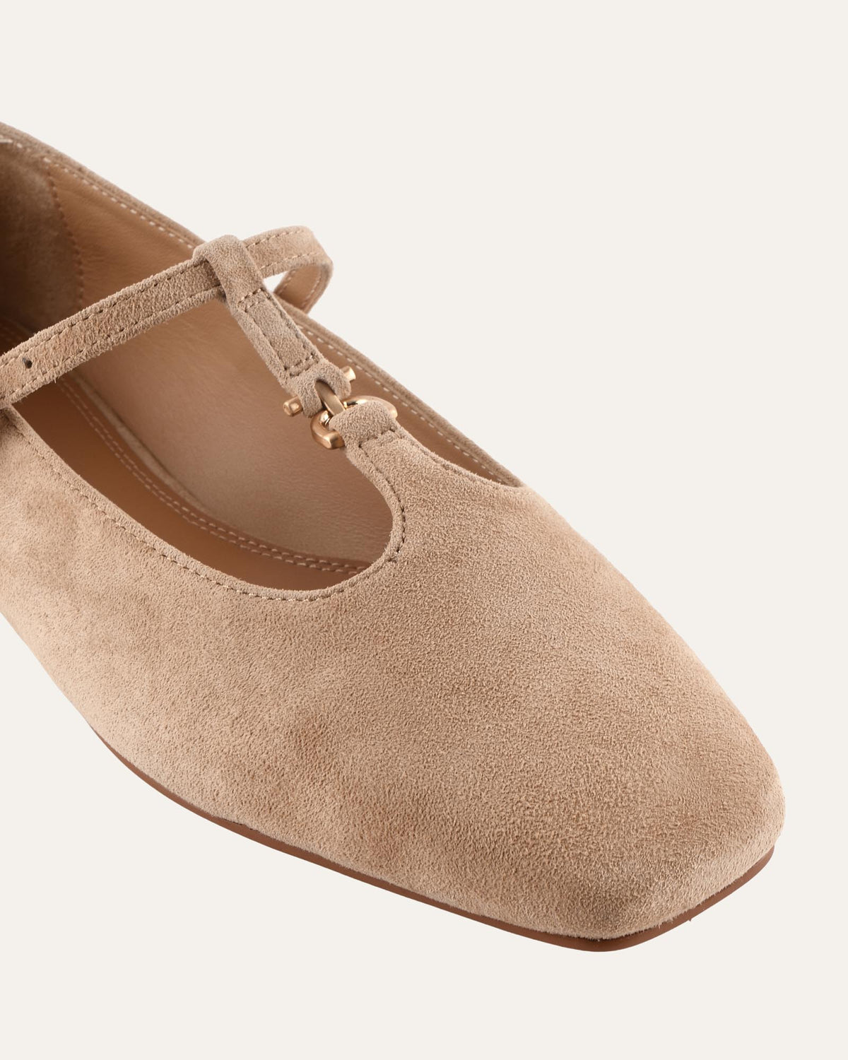 STATEN CASUAL FLATS CAMEL SUEDE