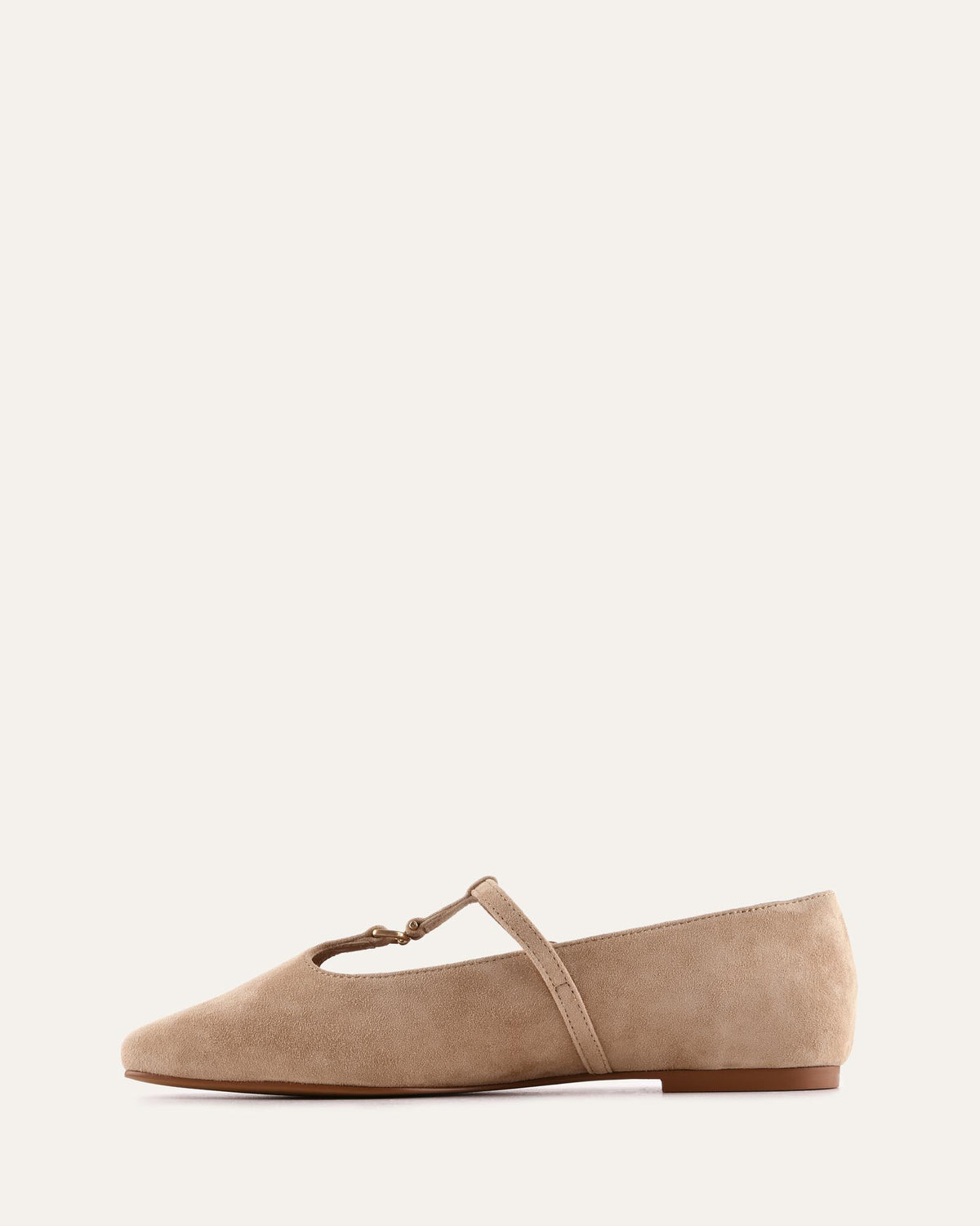 STATEN CASUAL FLATS CAMEL SUEDE