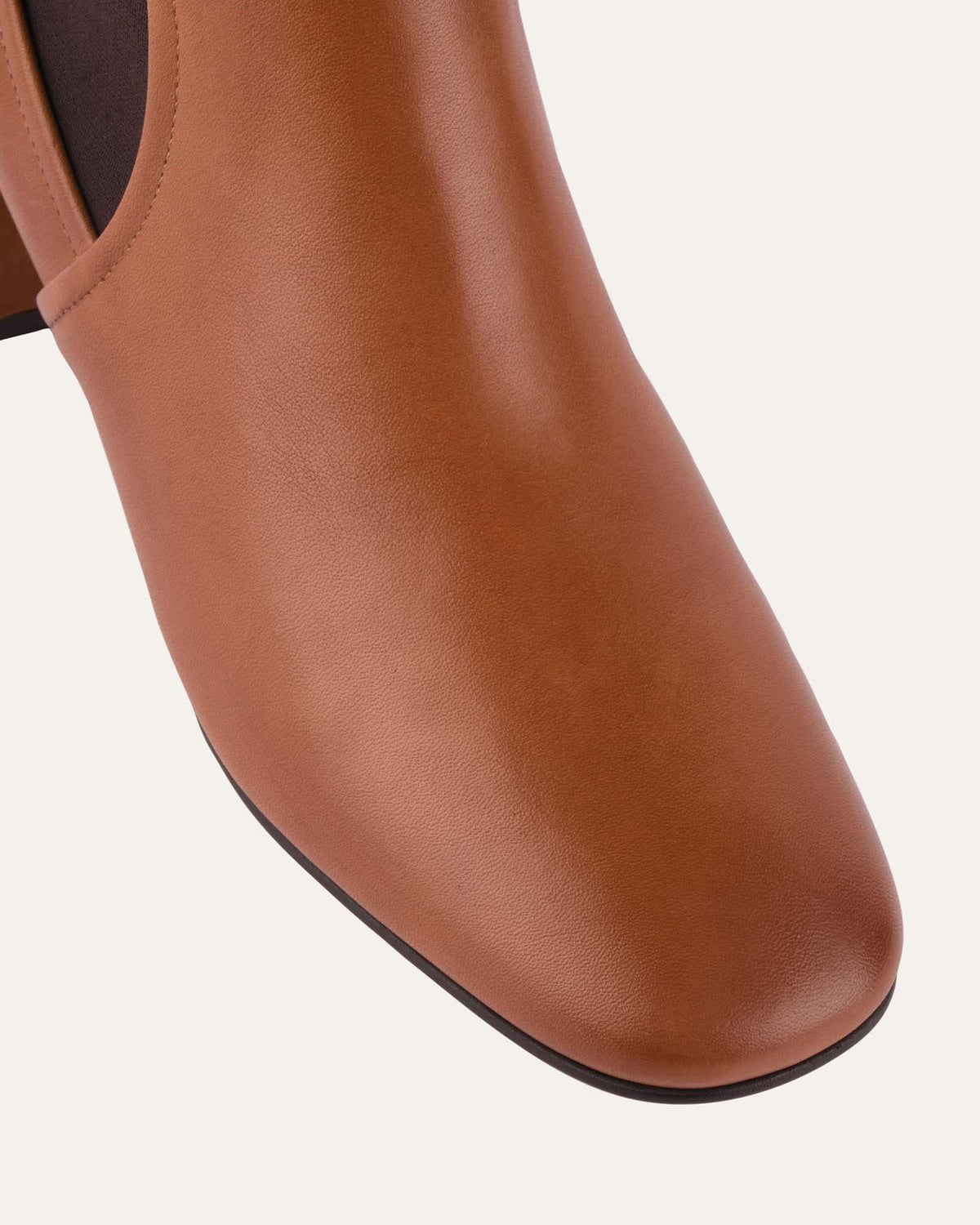 STEVIE MID ANKLE BOOTS TAN LEATHER