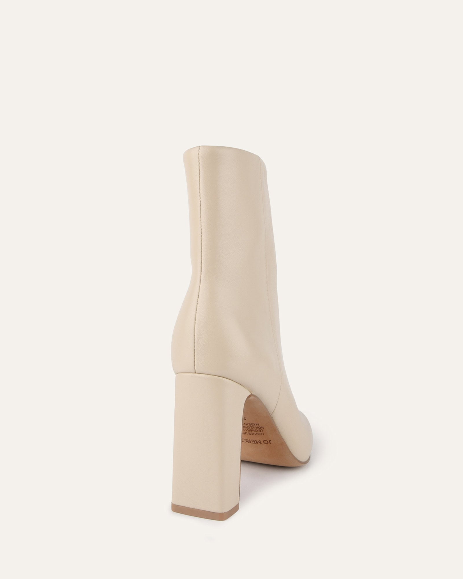 SUKI HIGH ANKLE BOOTS SAND LEATHER image