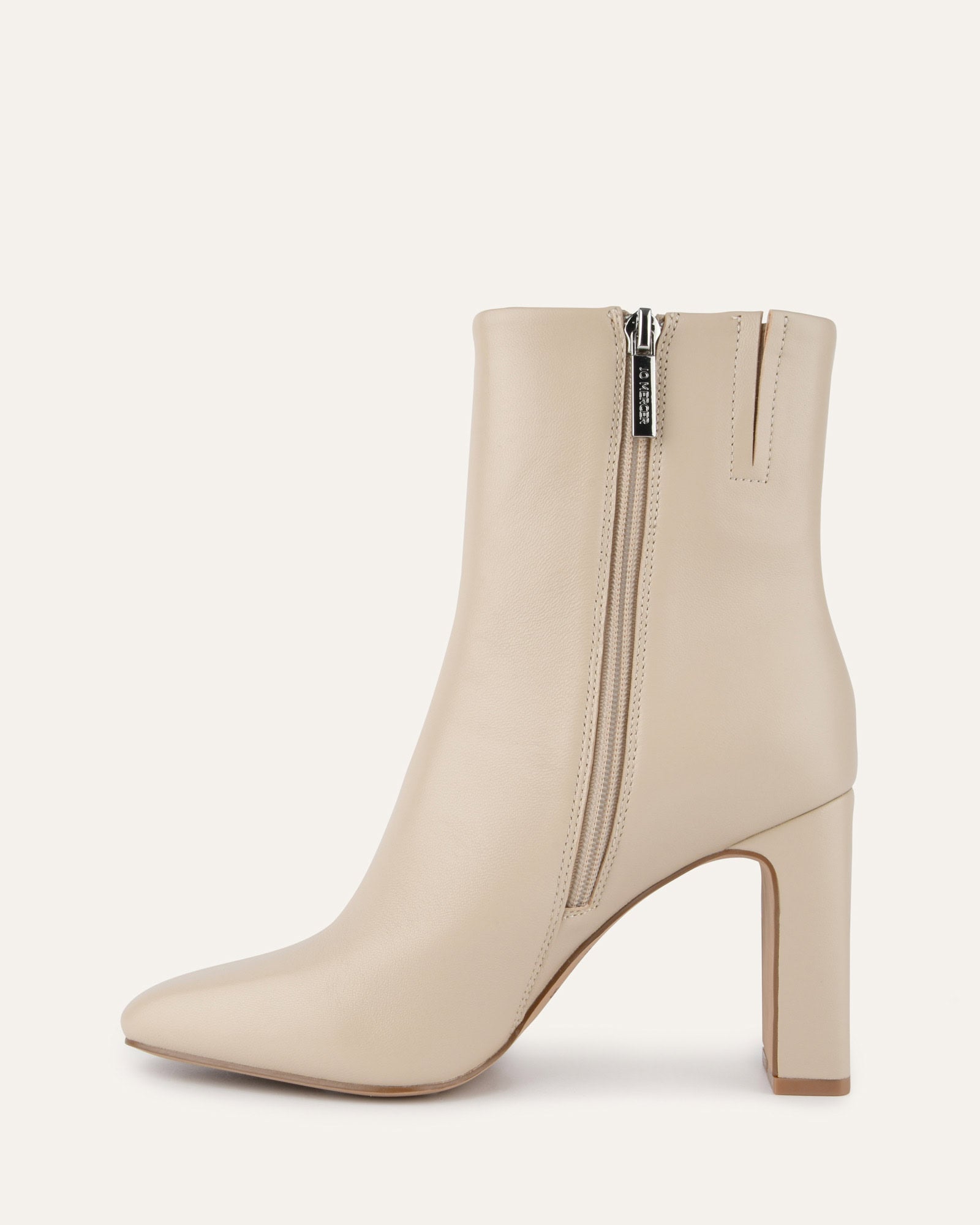 SUKI HIGH ANKLE BOOTS SAND LEATHER image