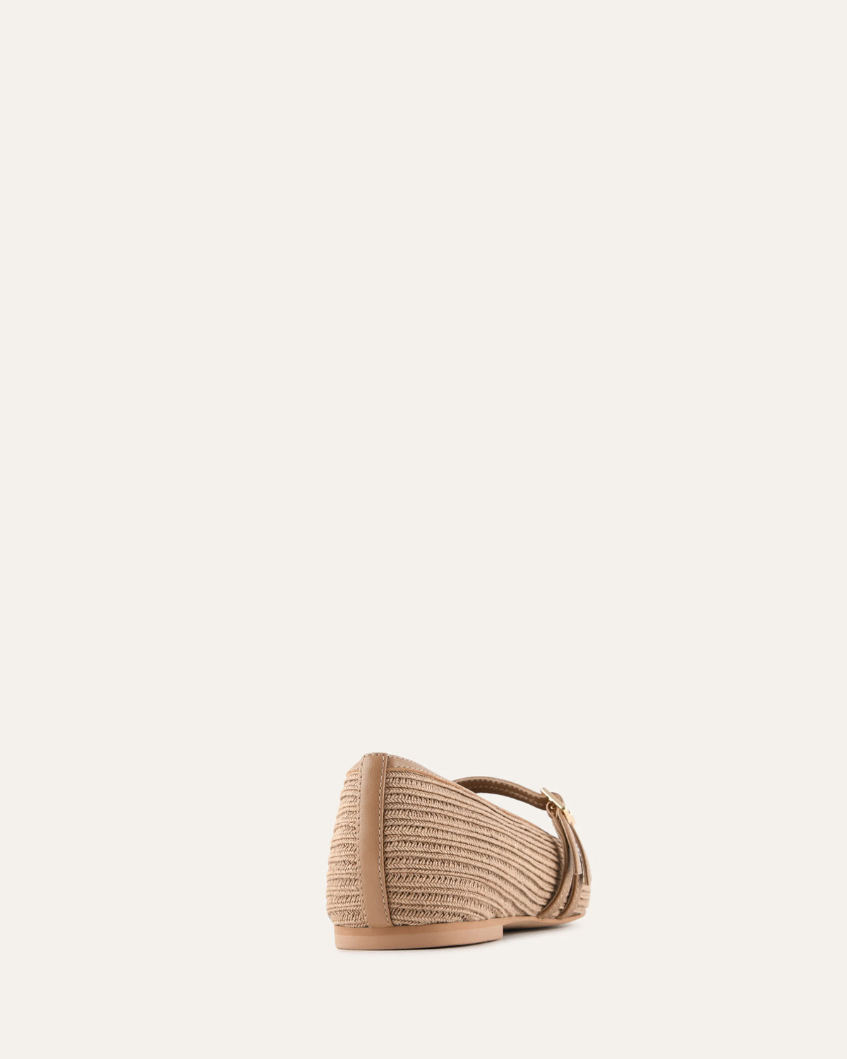 SULLIVAN BALLET FLATS TAN RAFFIA
