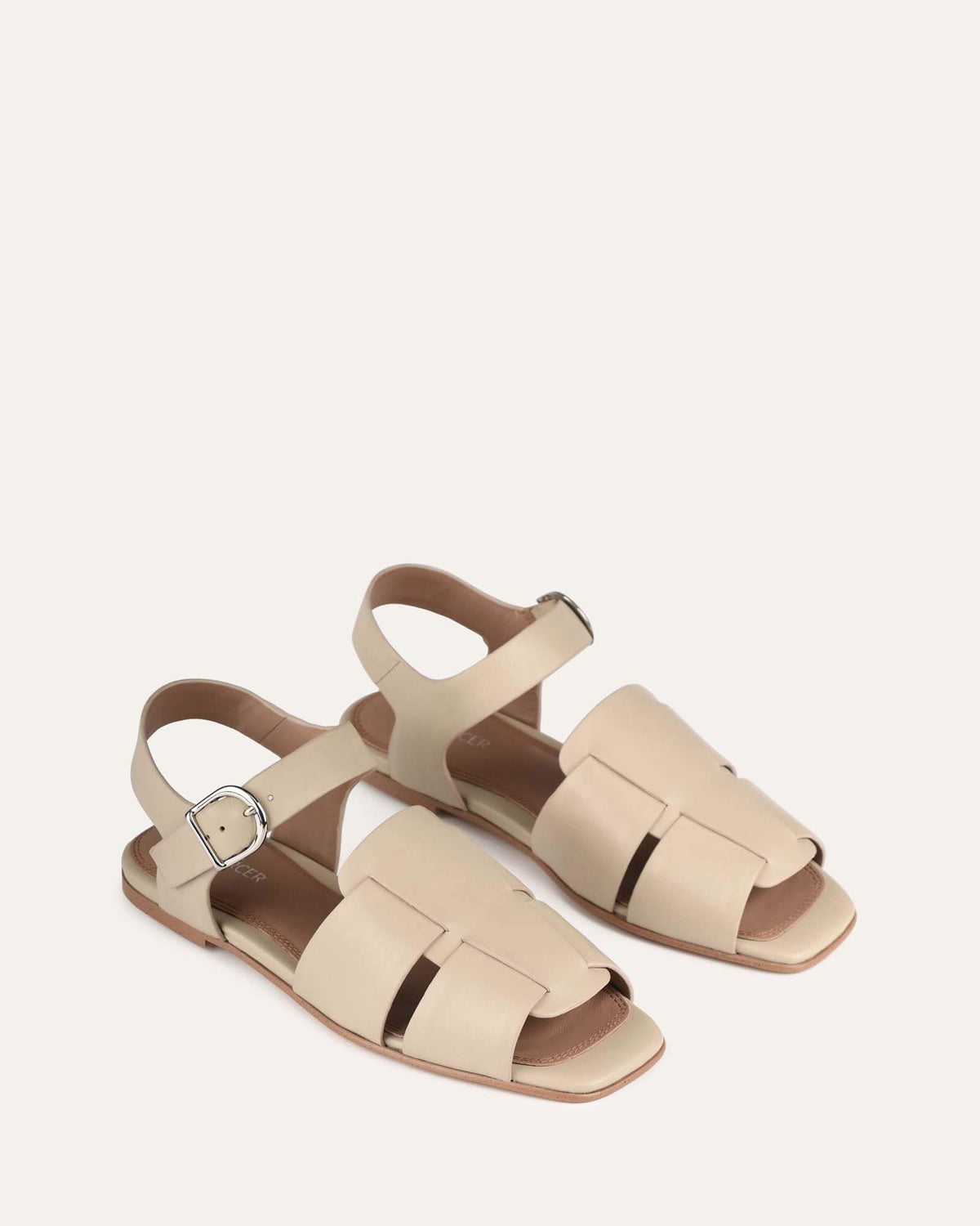 TABOR FLAT SANDALS NATURAL LEATHER