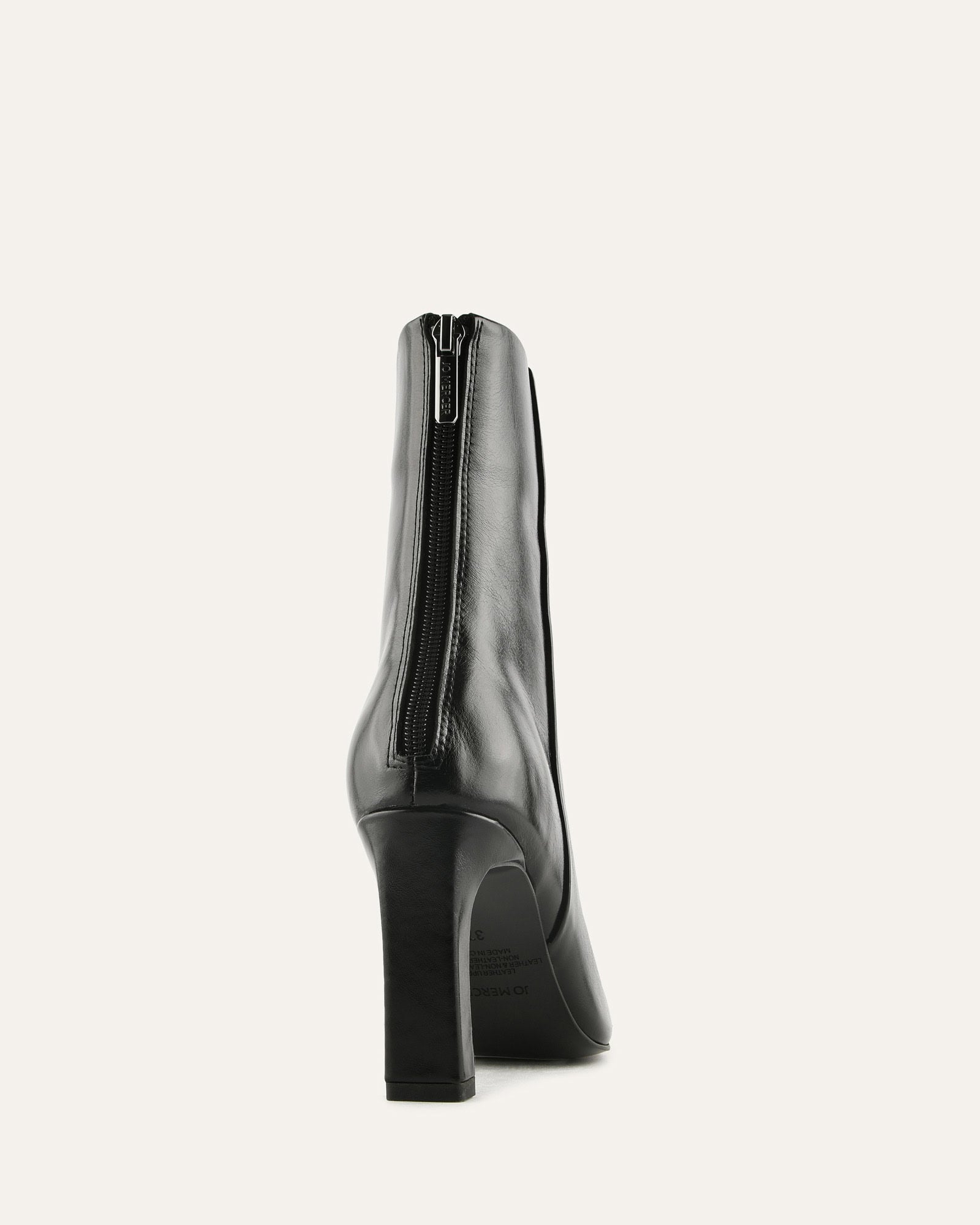 TAYLOR HIGH ANKLE BOOTS BLACK LEATHER image