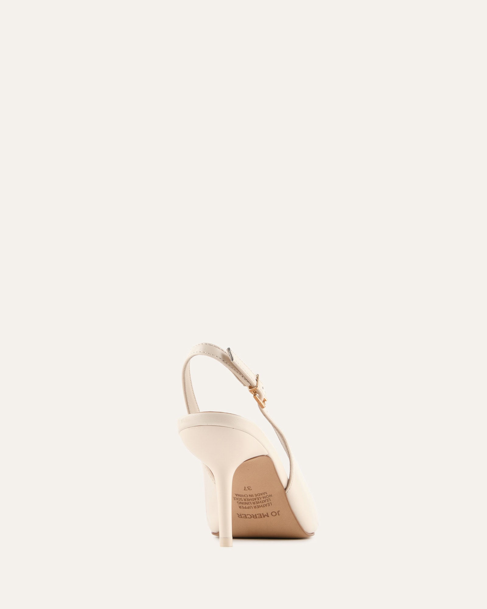 TERRANCE MID HEELS OFF WHITE LEATHER image