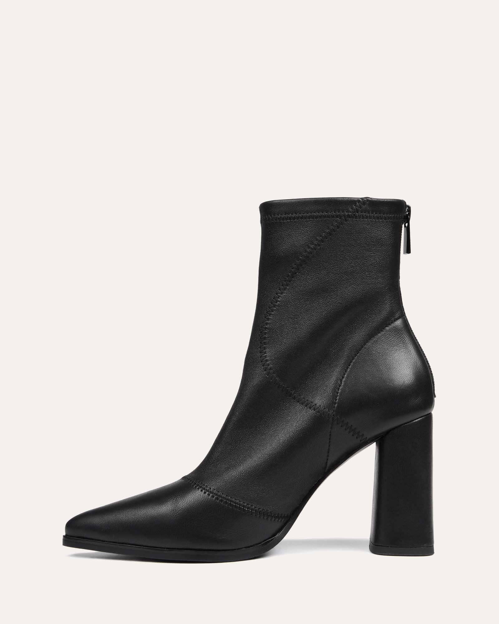 TEX HIGH ANKLE BOOTS BLACK LEATHER image