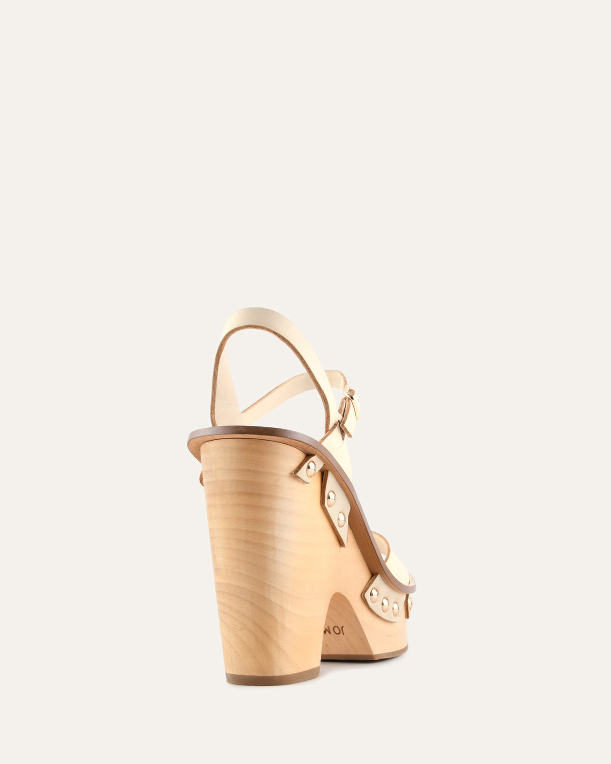 TIDE HIGH WEDGE SANDALS VANILLA LEATHER