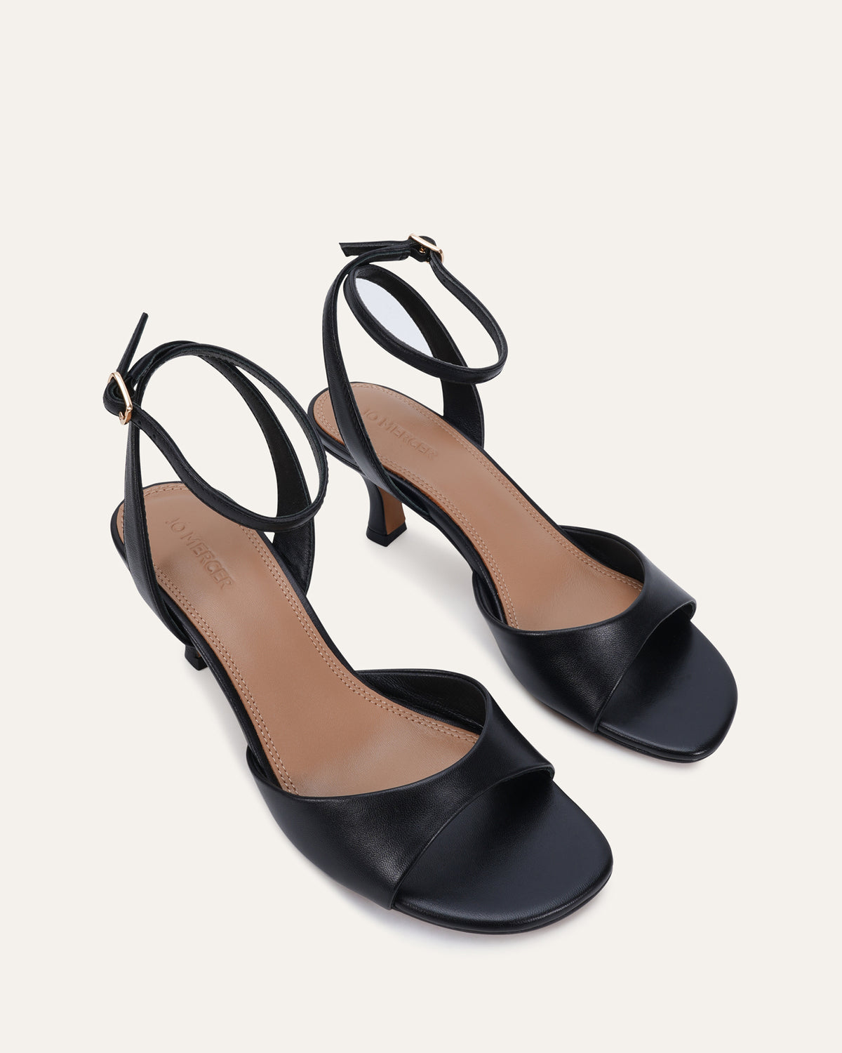 TILLY LOW SANDALS BLACK LEATHER