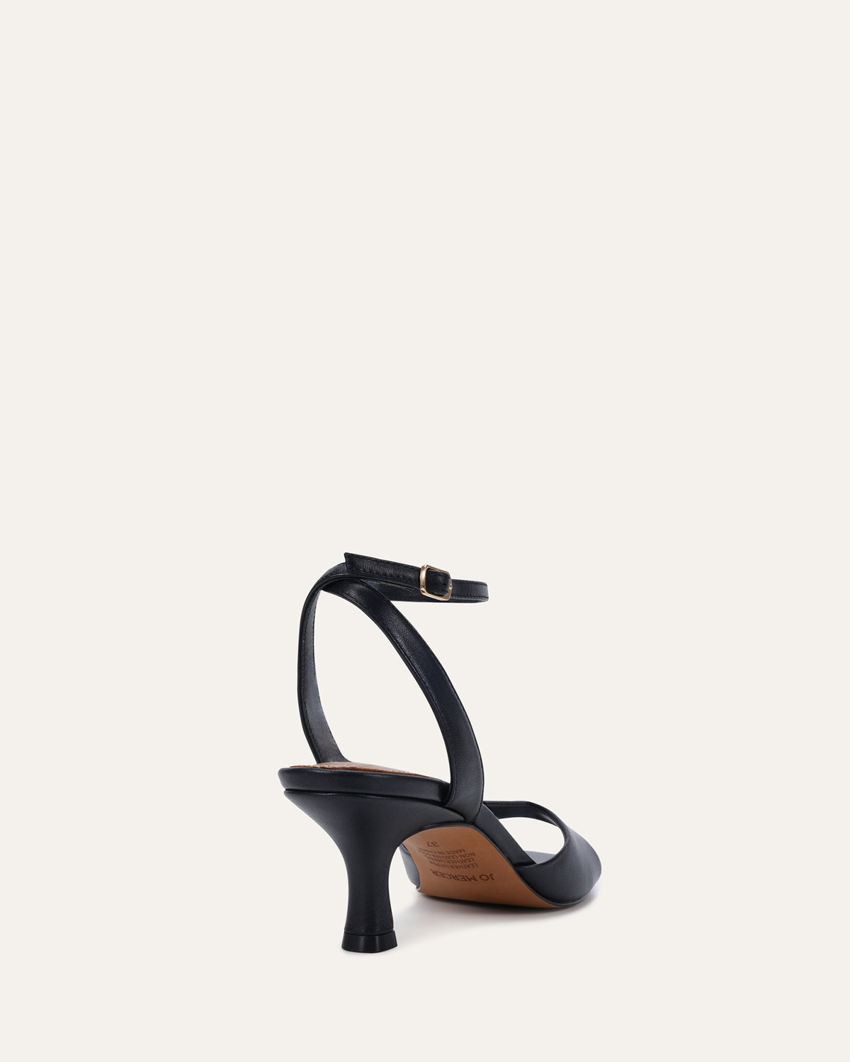 TILLY LOW SANDALS BLACK LEATHER