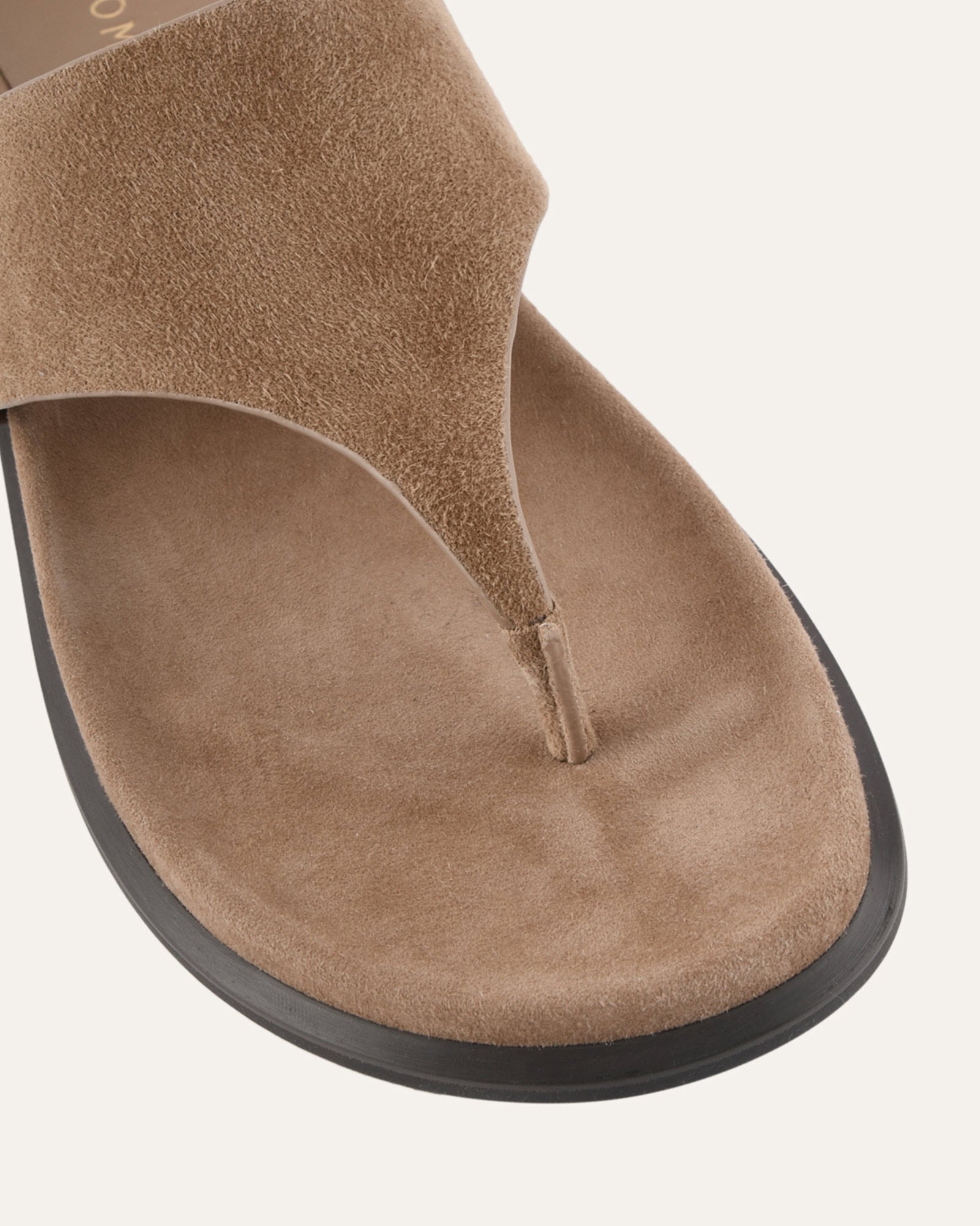 TOBY FLAT SANDALS LATTE SUEDE image