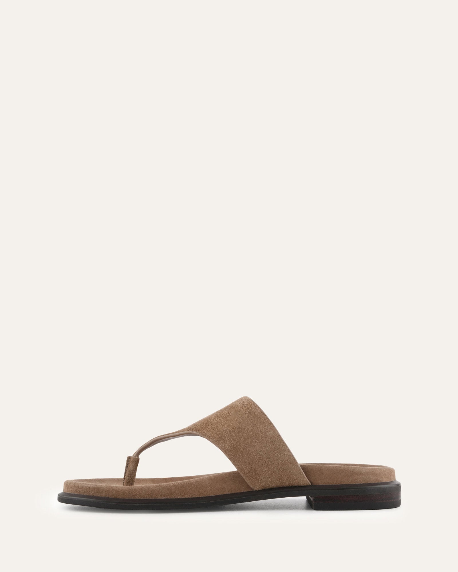 TOBY FLAT SANDALS LATTE SUEDE image