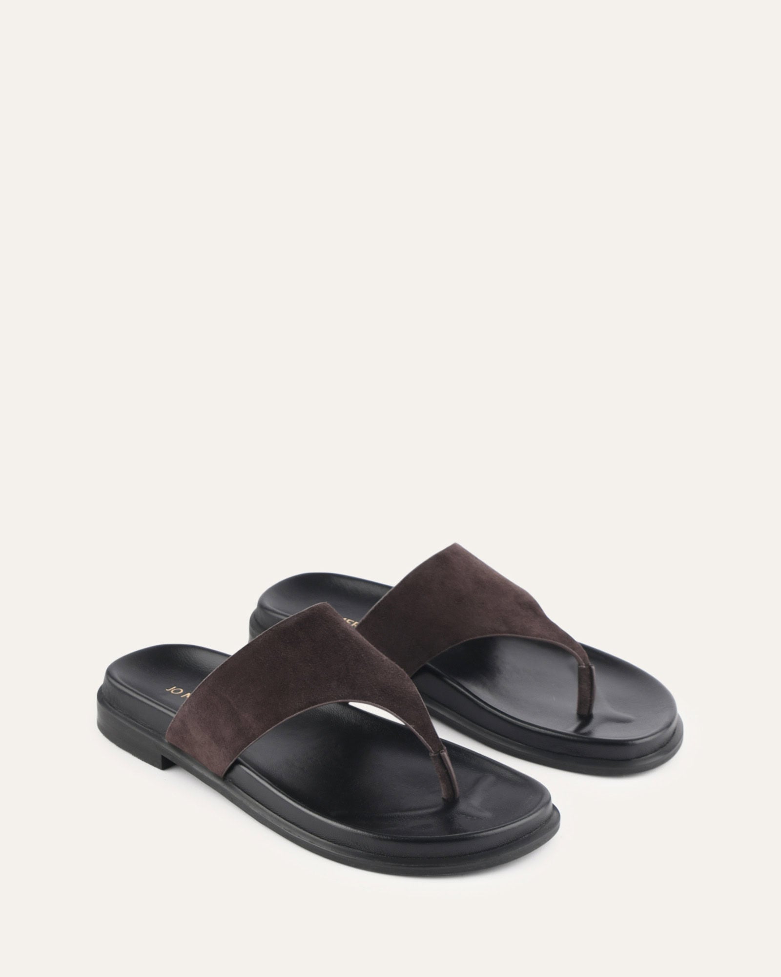 TOBY FLAT SANDALS BITTER CHOC SUEDE image