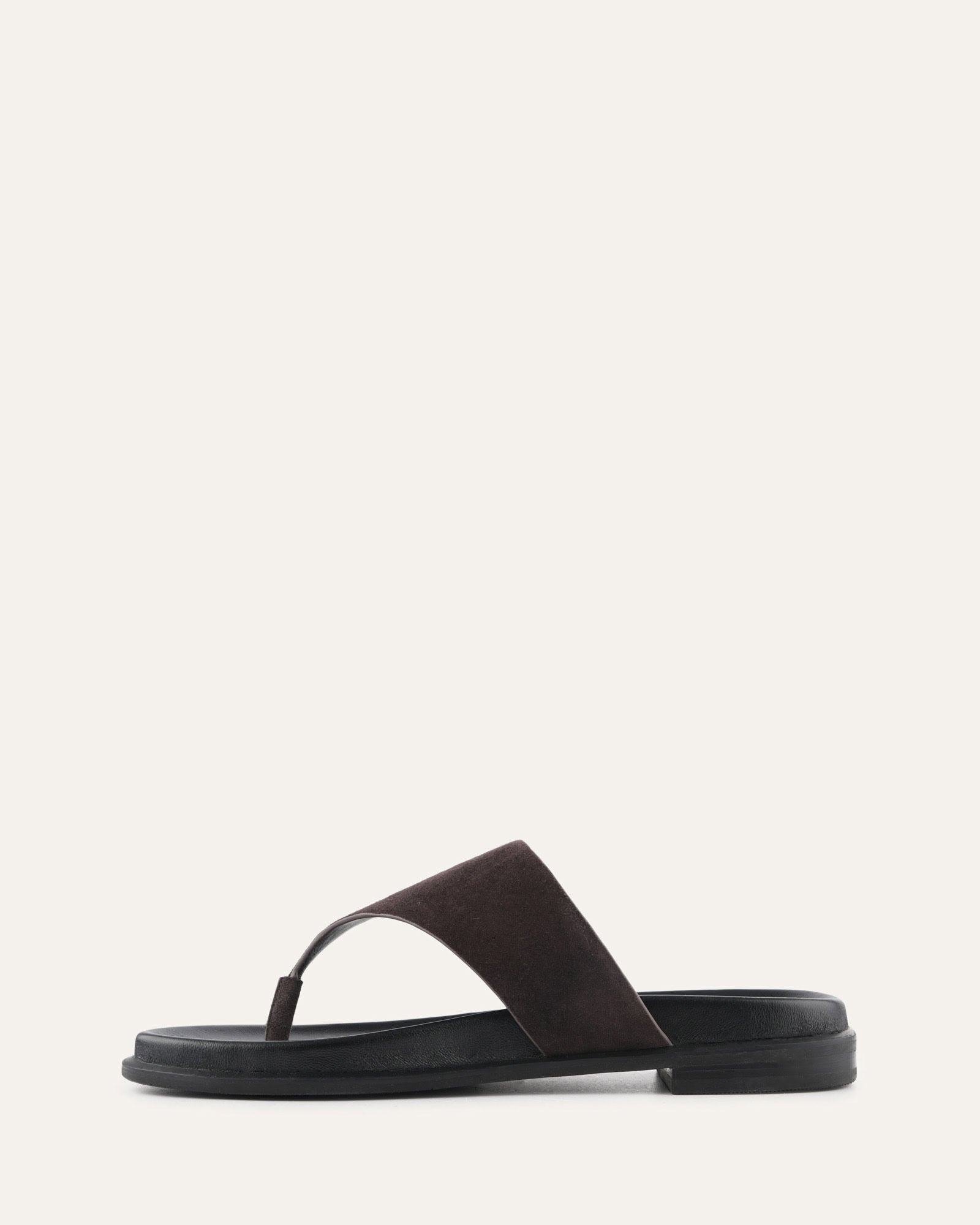 TOBY FLAT SANDALS BITTER CHOC SUEDE image