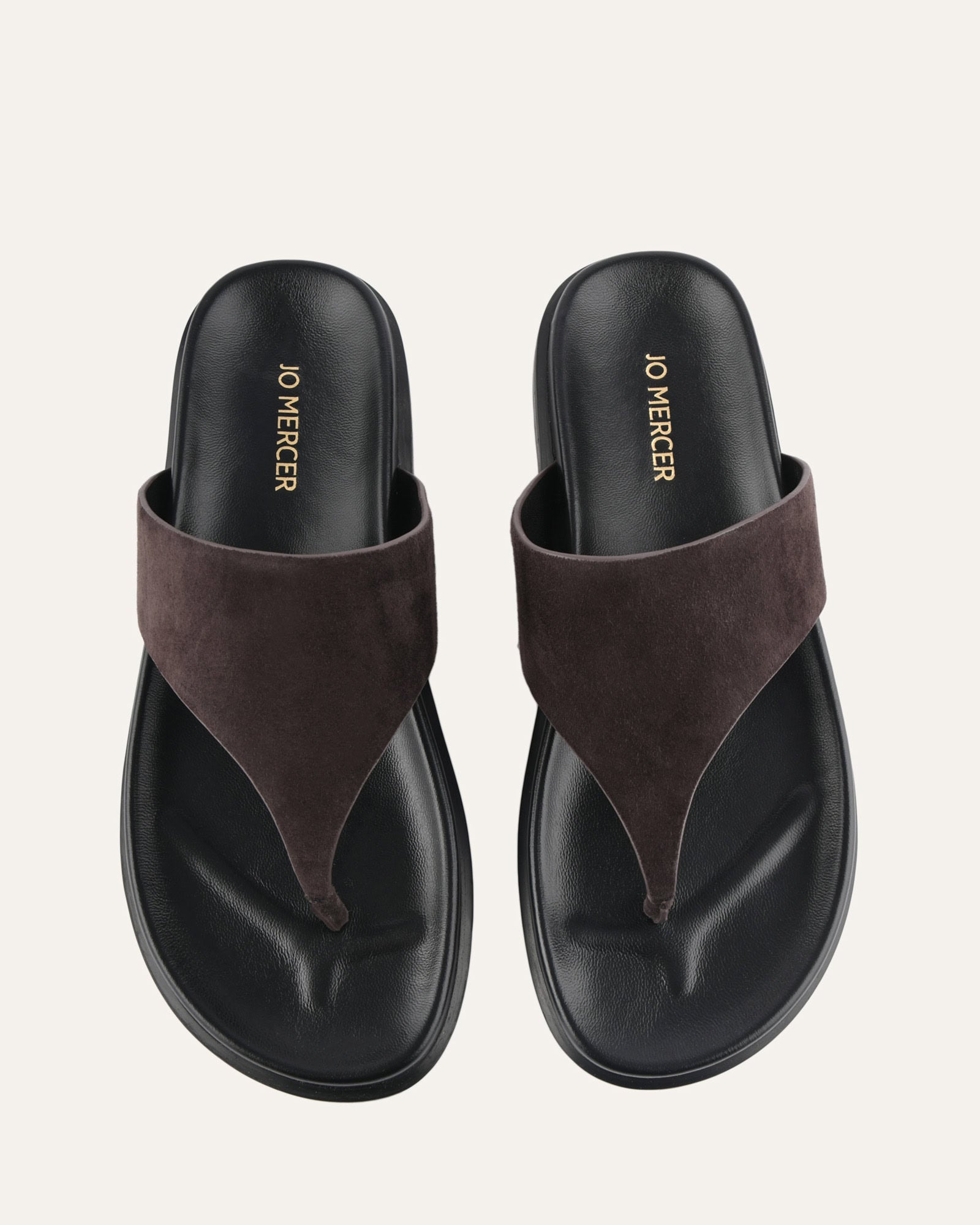 TOBY FLAT SANDALS BITTER CHOC SUEDE image