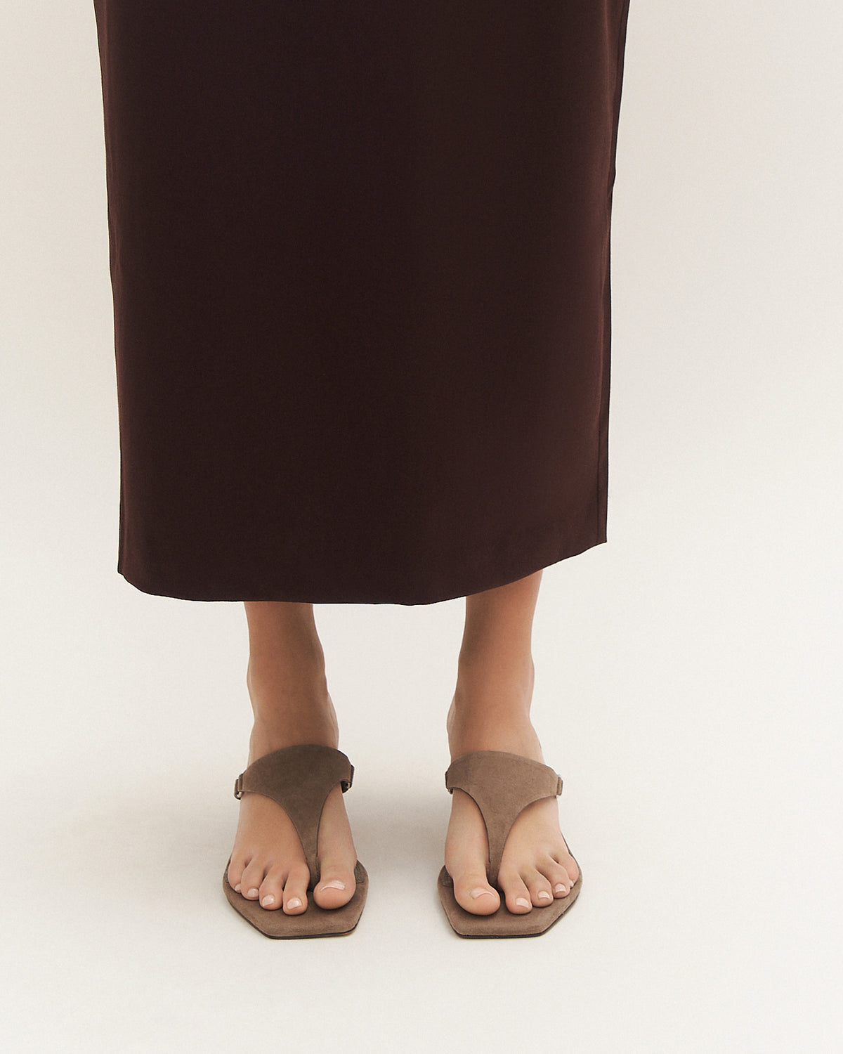 TOKEN LOW HEEL SANDALS ASH SUEDE