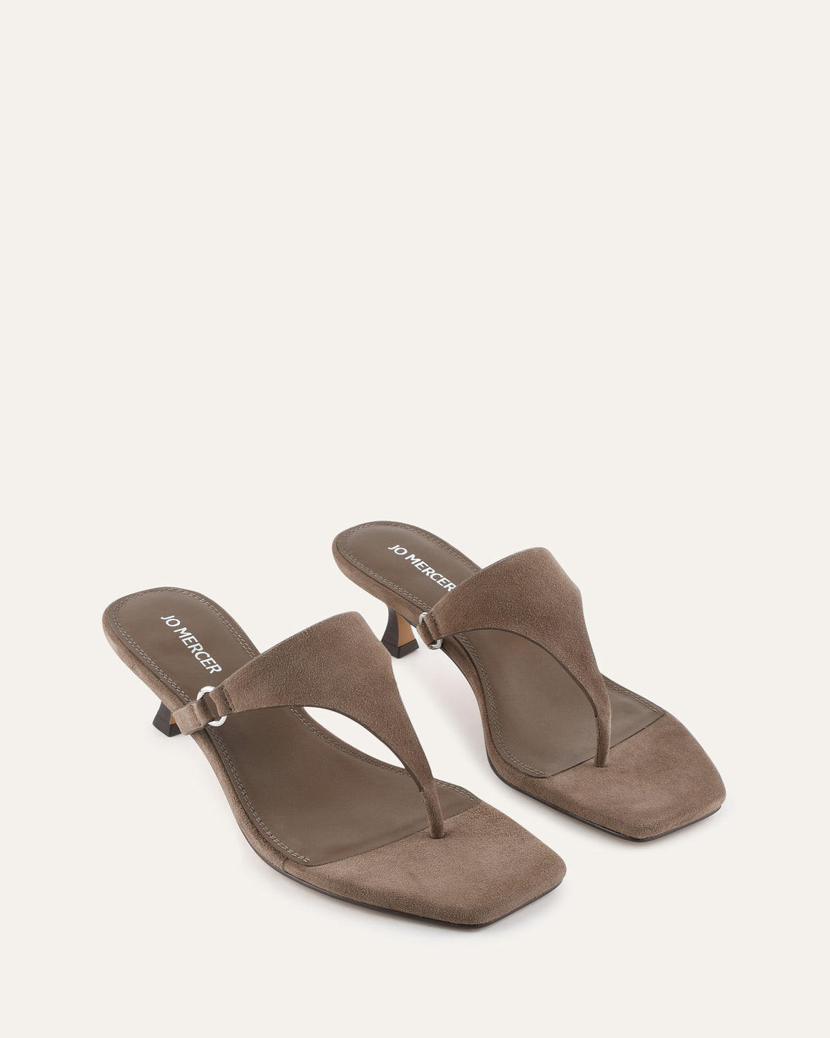 TOKEN LOW HEEL SANDALS ASH SUEDE