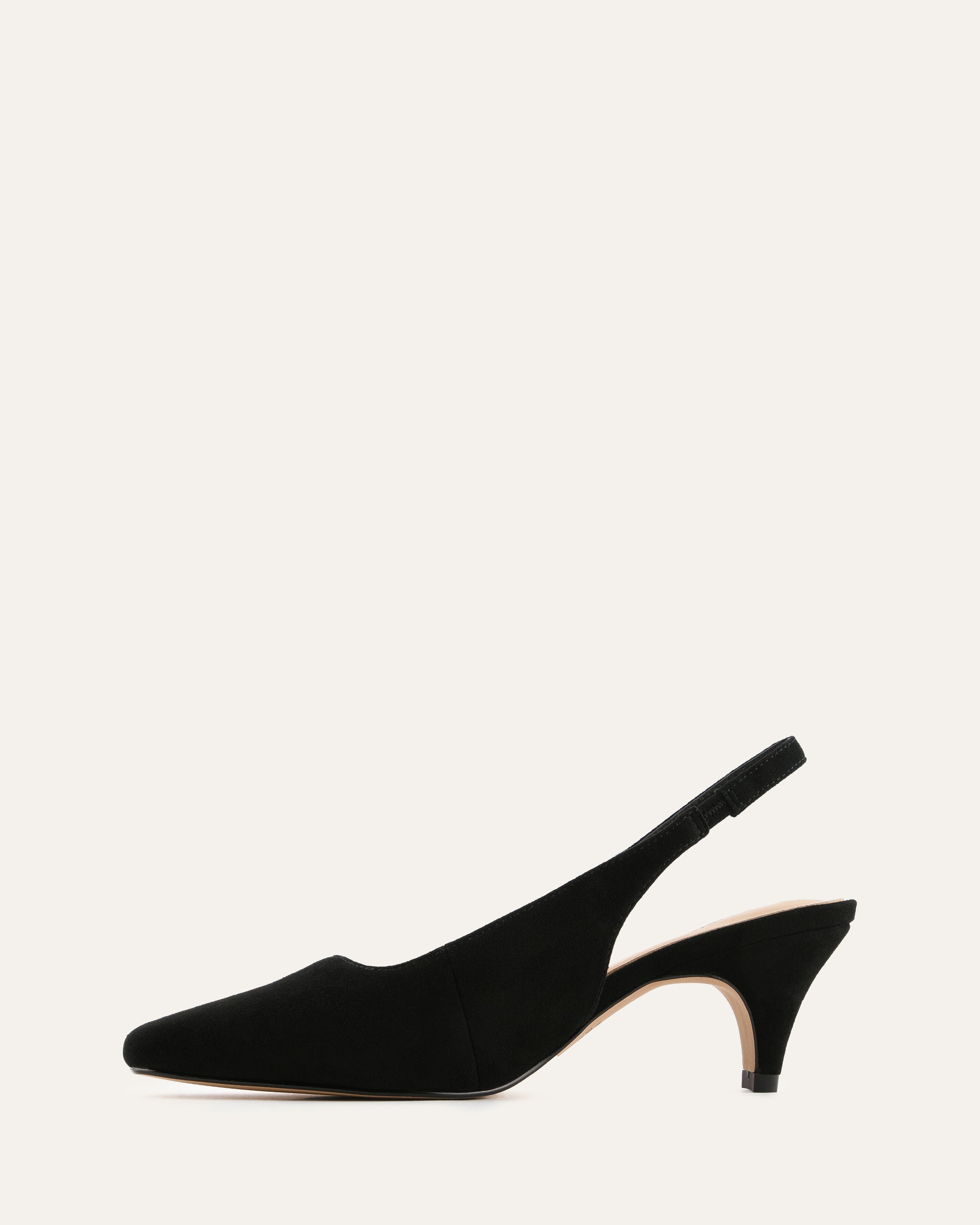 TREY LOW HEELS BLACK SUEDE image