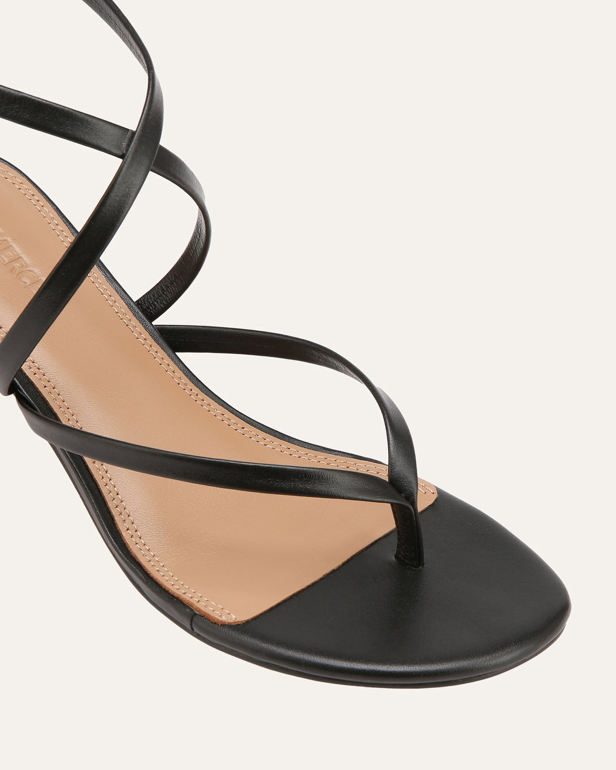 TULUM MID SANDALS BLACK LEATHER
