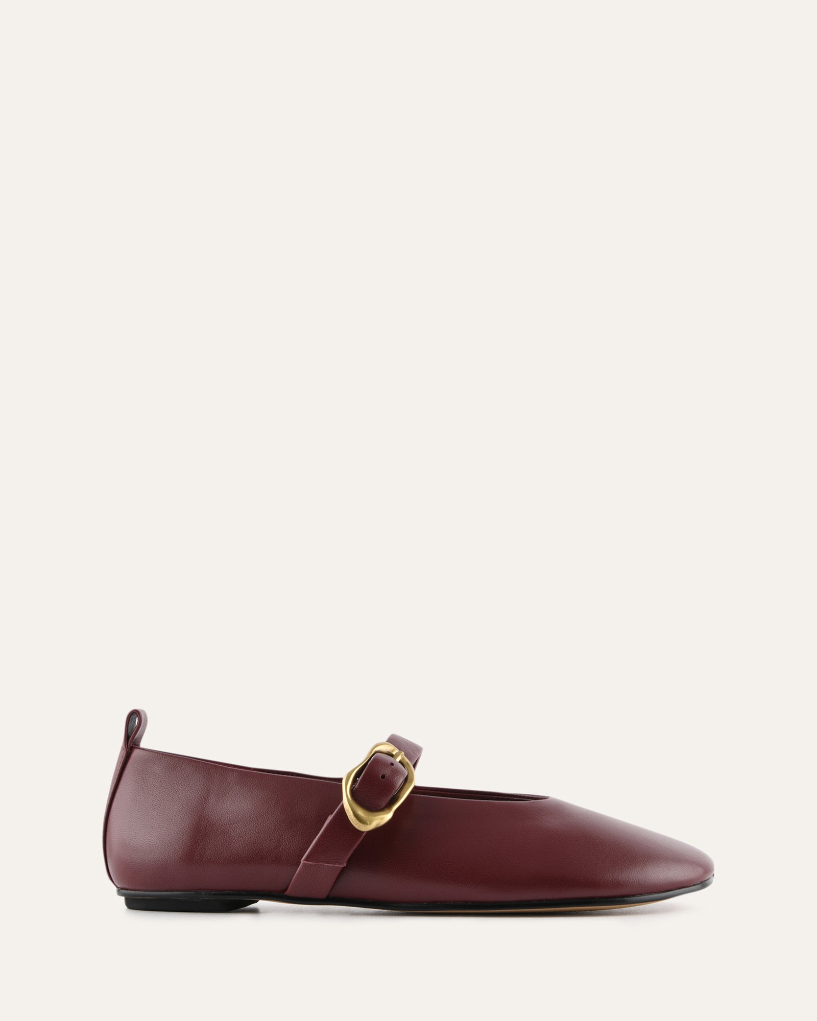 VALLEY BALLET FLATS MULBERRY LEATHER image