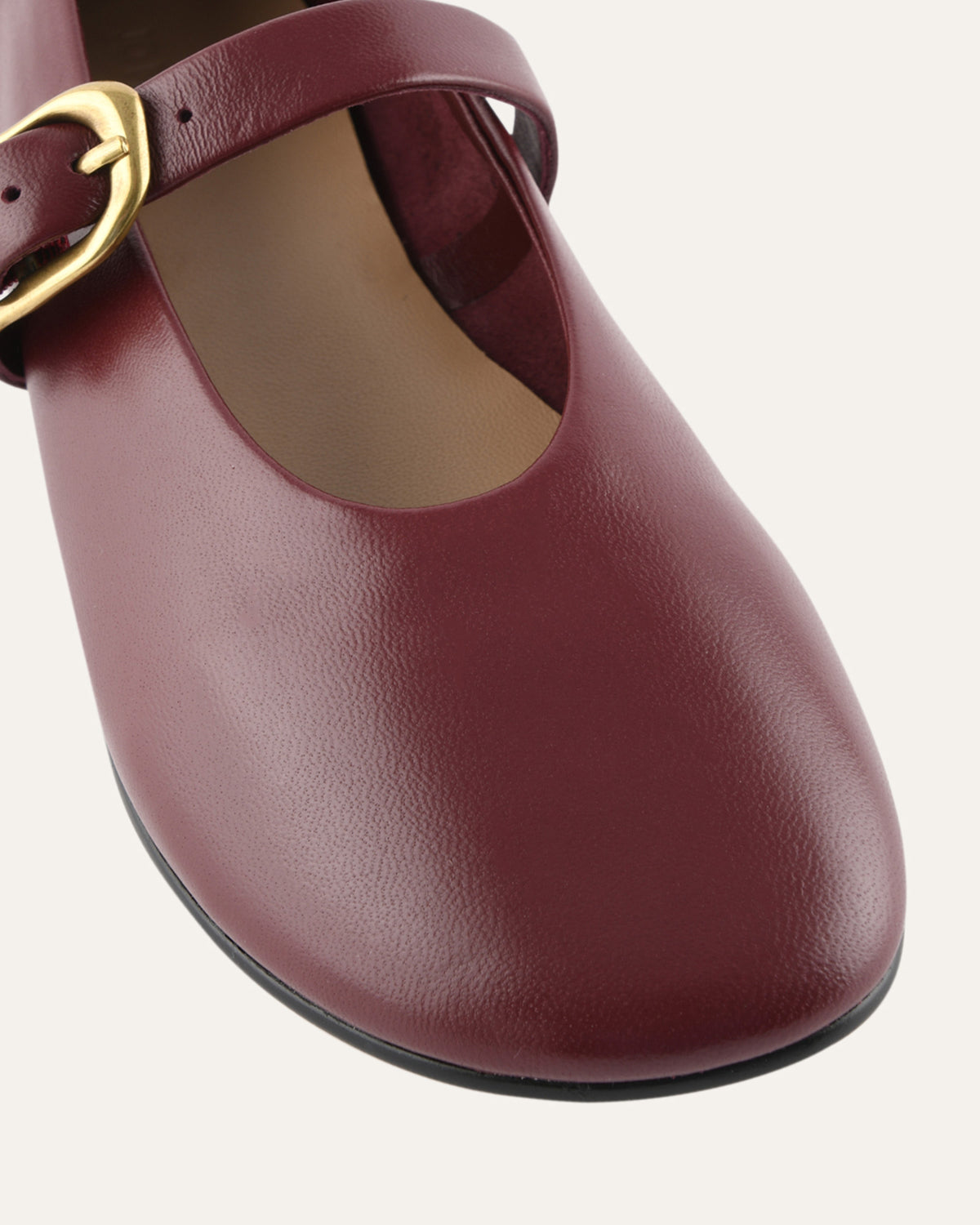 VALLEY BALLET FLATS MULBERRY LEATHER